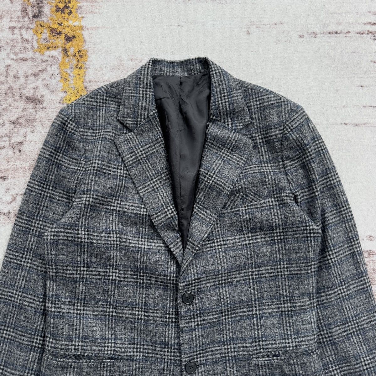 Burberry VINTAGE BURBERRY LONDON CHECK WOOL BLAZER JACKET RARE Size 42R - 3 Thumbnail