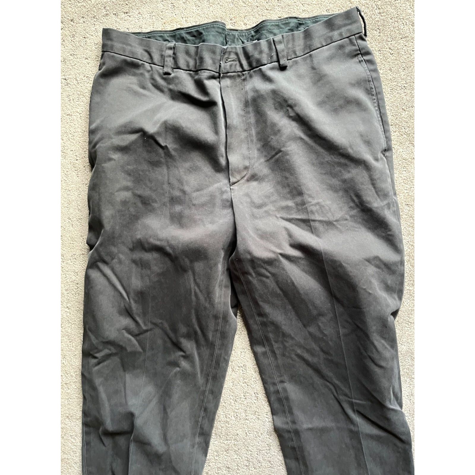 Brooks Brothers VINTAGE Brooks Brothers Men Chino Pants Black 36x32 Clark Fit Advantage Flat Front Regular Bonded Cotton 90s? (Wait: avoid adding false decade) Size US 36 / EU 52 - 4 Thumbnail