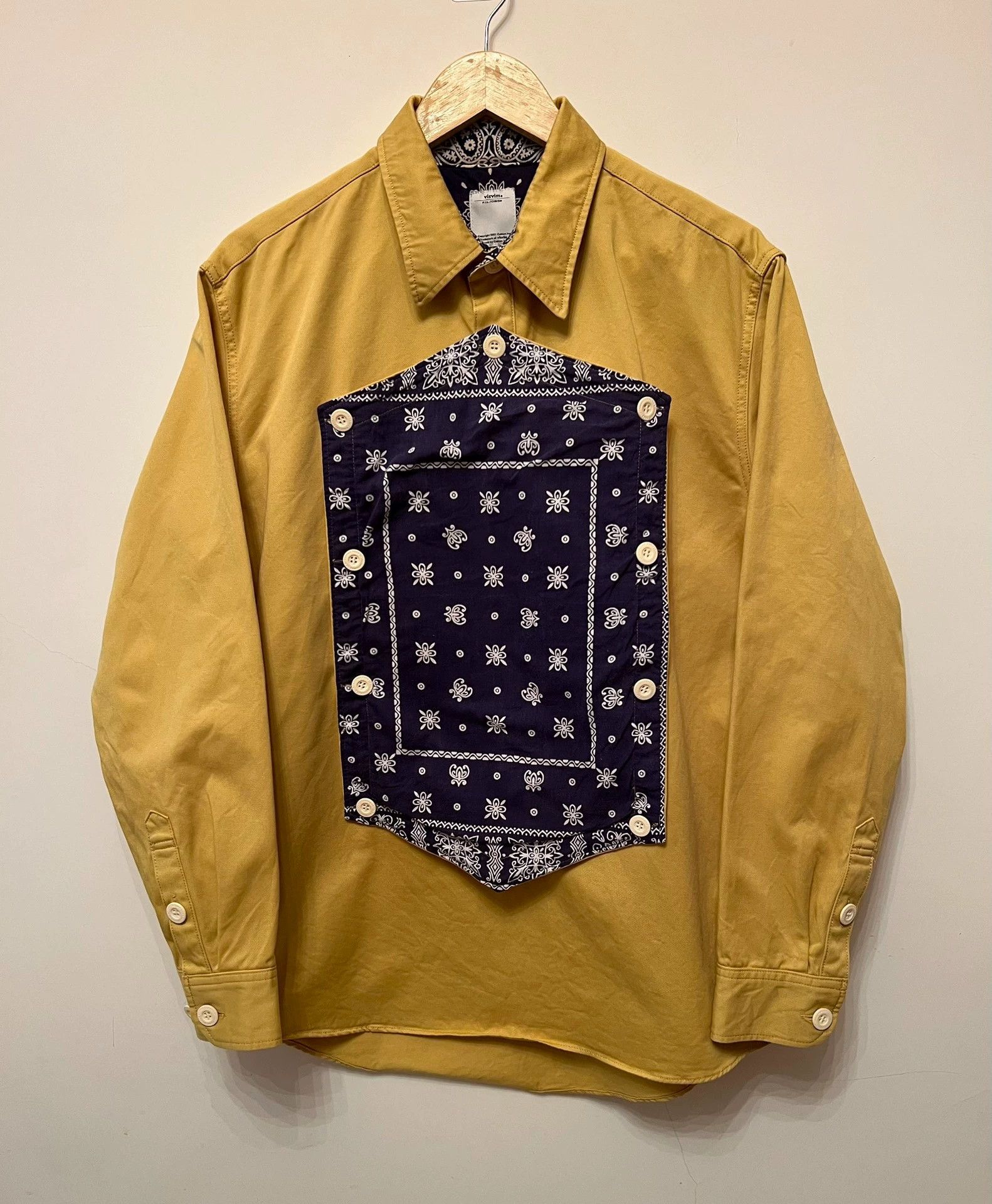Visvim visvim Cashew flower splicing removable 2way long sleeve shirt Size US XL / EU 56 / 4 - 1 Thumbnail