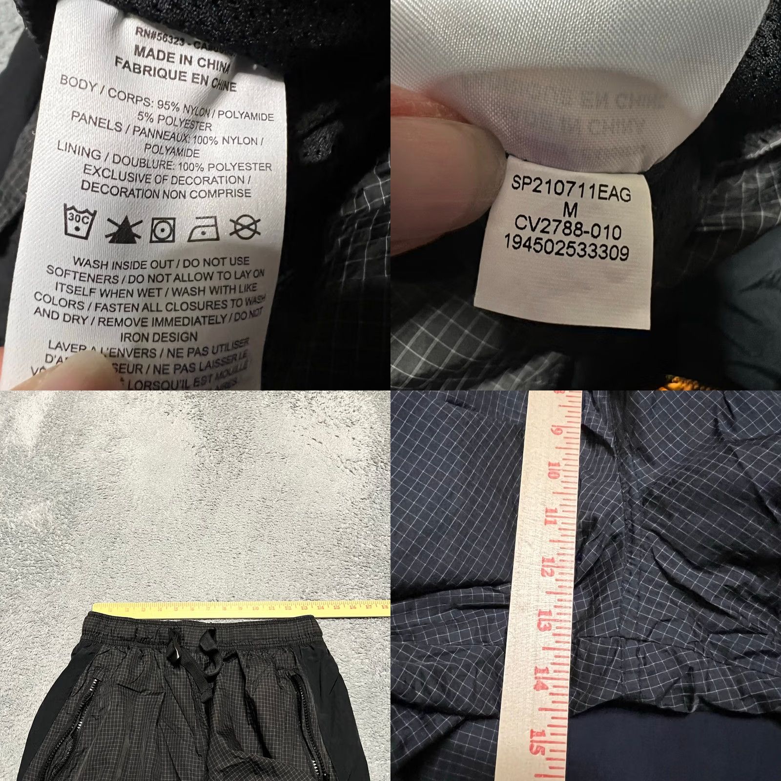 Jordan Brand Nike Jordan Pants Mens Medium Black 23 Convertible Shorts Utility Pockets CV2788 Size US 31 - 8 Thumbnail