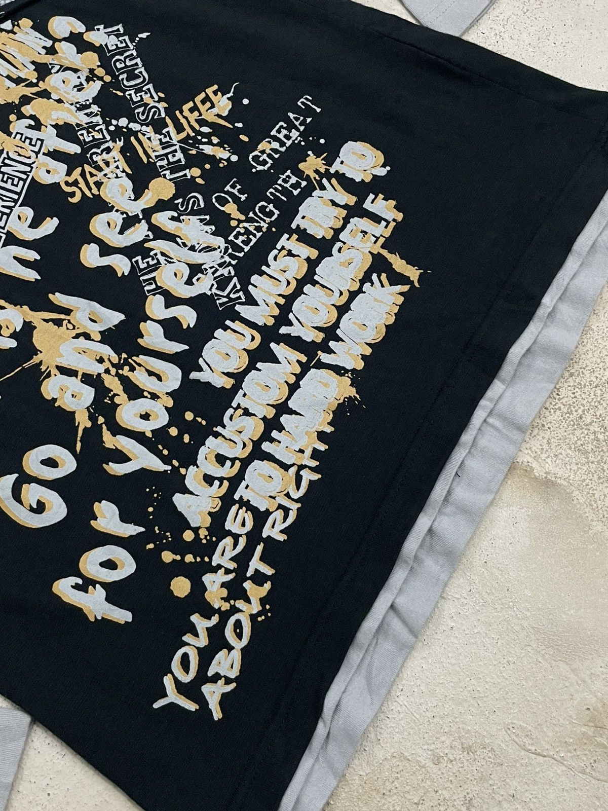 JNCO Excuse Layer Wording 3D Graffiti Y2K Motivation Life Story Size US M / EU 48-50 / 2 - 8 Thumbnail