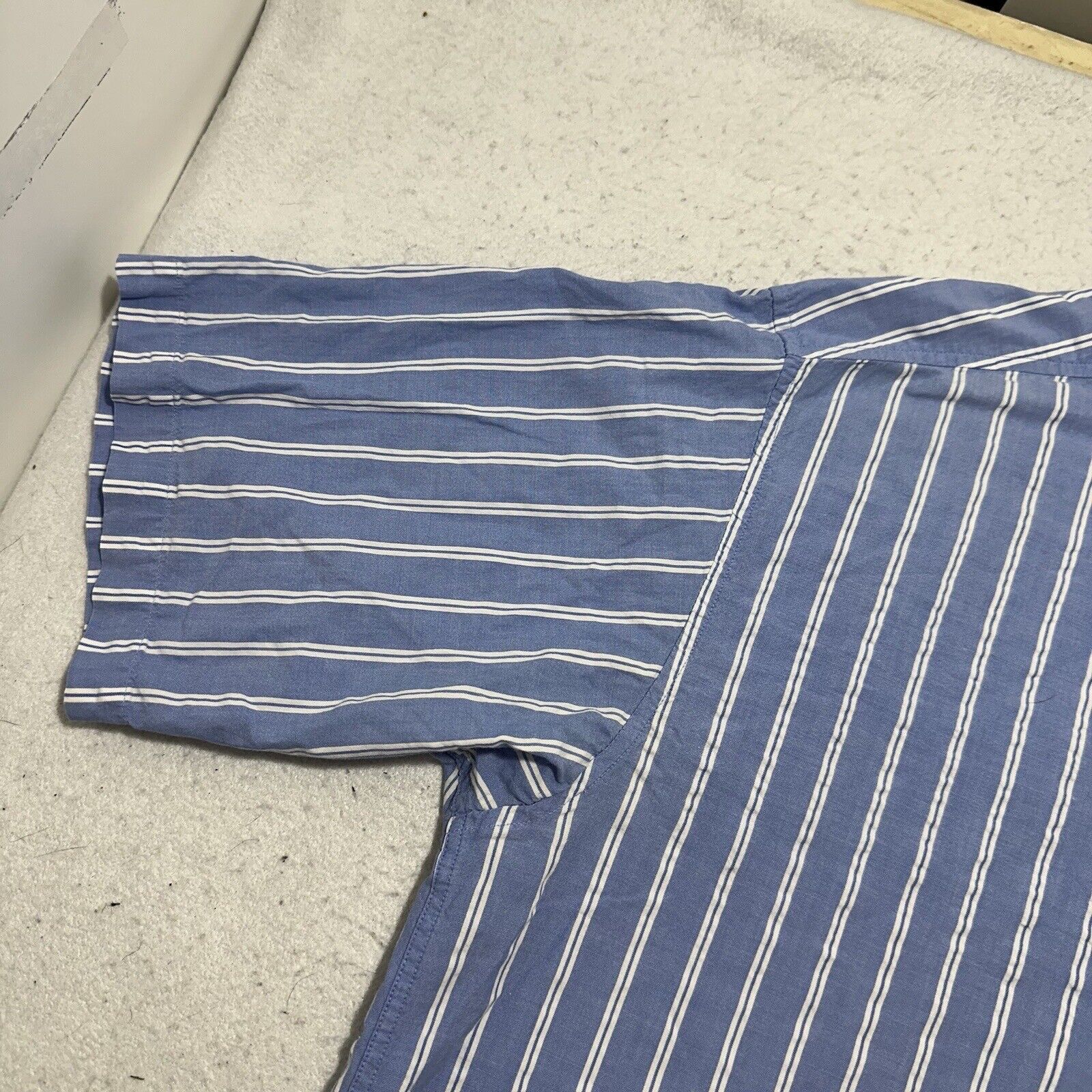 Other Talbots XL Button Down Shirt Light Blue White Striped Cotton Size US XL / EU 56 / 4 - 5 Thumbnail