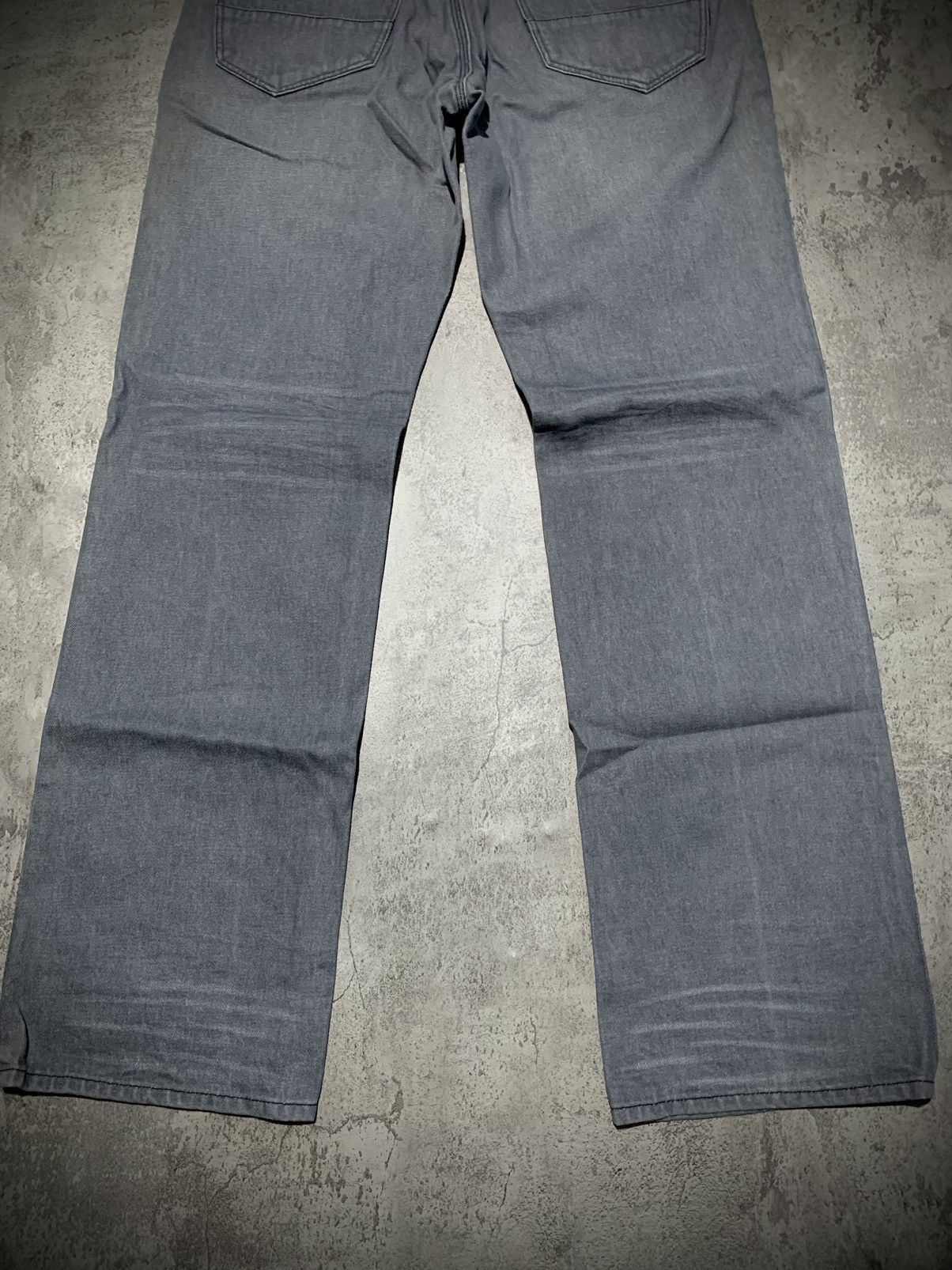 291295=Homme 291295 Homme leather cowhide part baggy eans Size US 33 - 3 Thumbnail