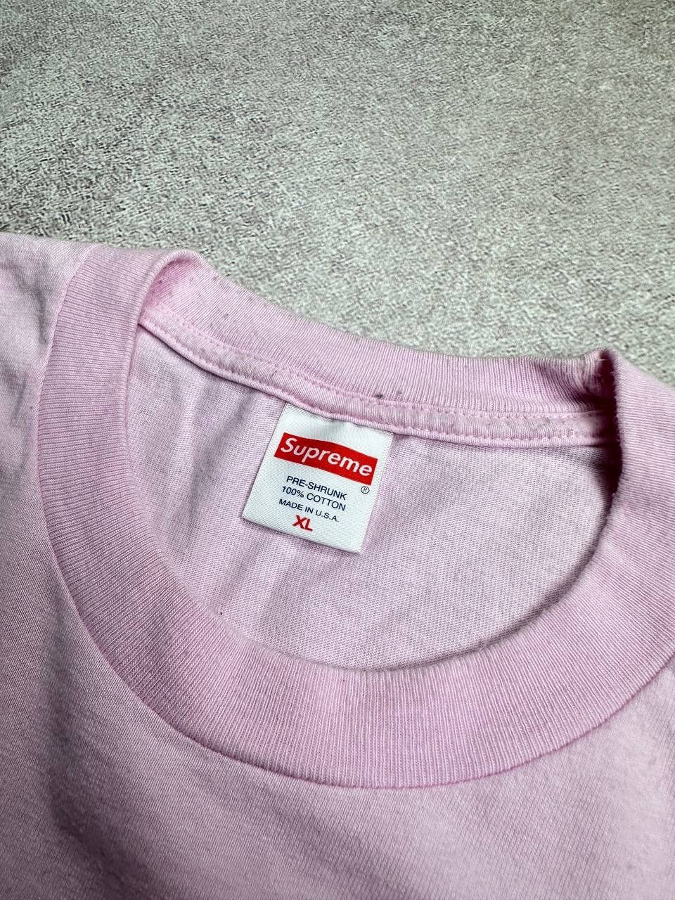 Supreme Supreme FW22 Braces Pink T-shirt XL Made In USA Size US XL / EU 56 / 4 - 5 Thumbnail