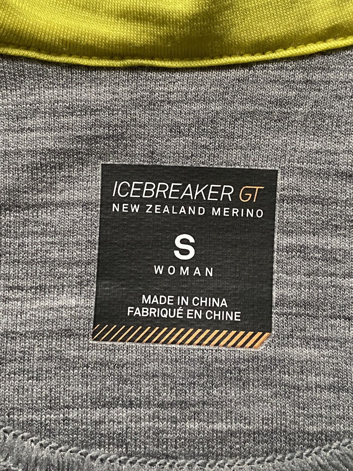 Icebreaker Icebreaker GT Merino Gray And Yellow Zip-Up Jacket Women’s Size S / US 4 / IT 40 - 12 Thumbnail