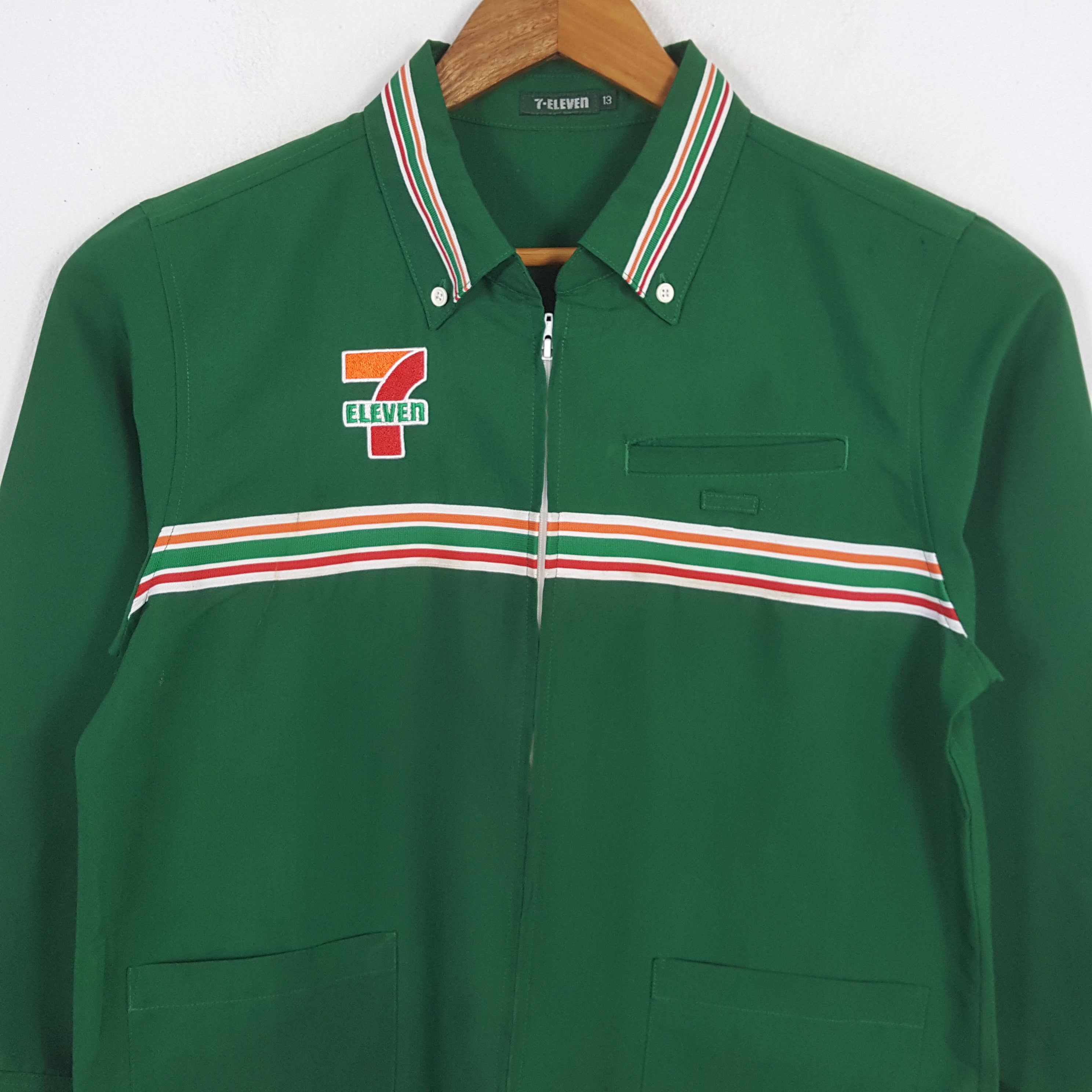 Japanese Brand × Vintage Vintage 7-ELEVEn Japanese Workers Uniform Shirt Jacket Size US M / EU 48-50 / 2 - 4 Thumbnail