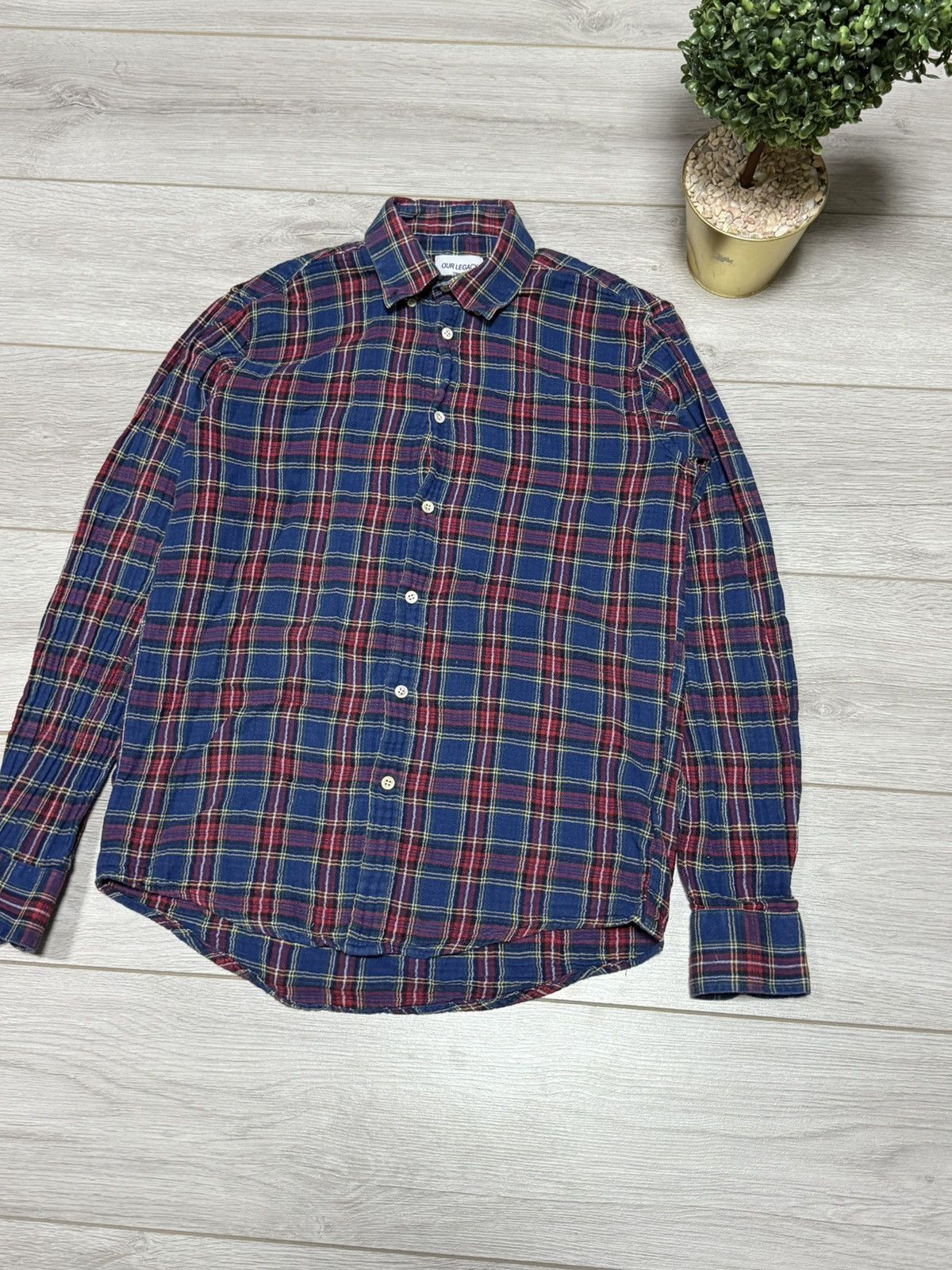 Our Legacy Our Legacy check shirt buttons flannel plaid Size US M / EU 48-50 / 2 - 5 Thumbnail