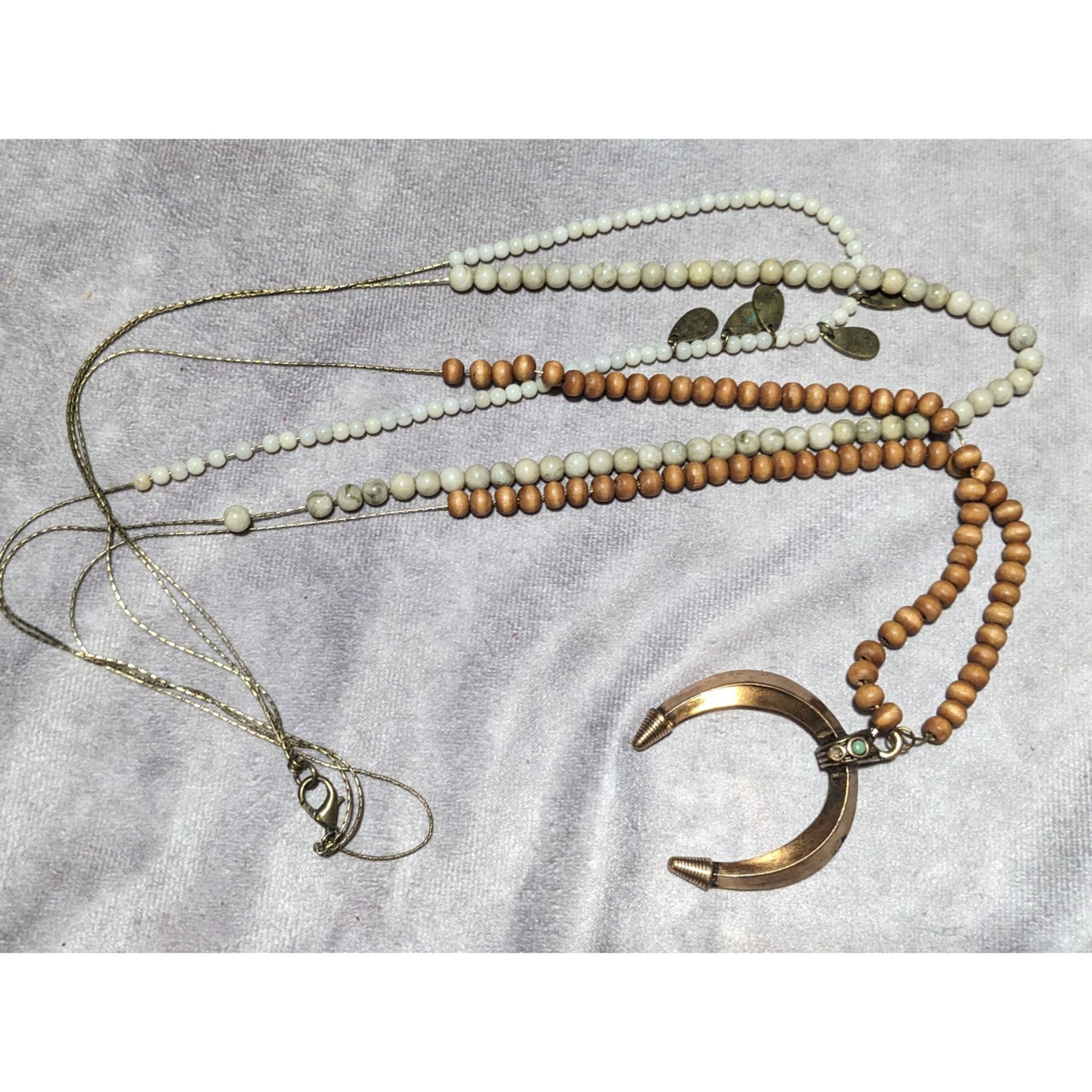 Other Bohemian Multilayer Gold Crescent Necklace Size ONE SIZE - 10 Thumbnail