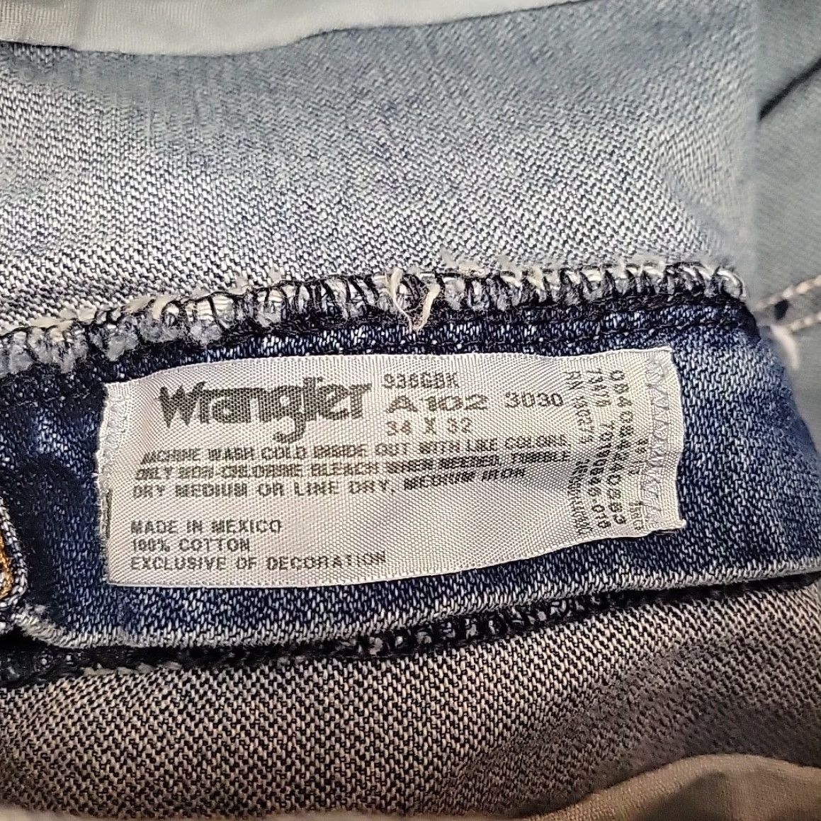 Wrangler VINTAGE Wrangler Jeans Men 34x32 Blue Denim Pants 936GBK Western Cowboy Ranch Work Pants Size US 34 / EU 50 - 5 Thumbnail