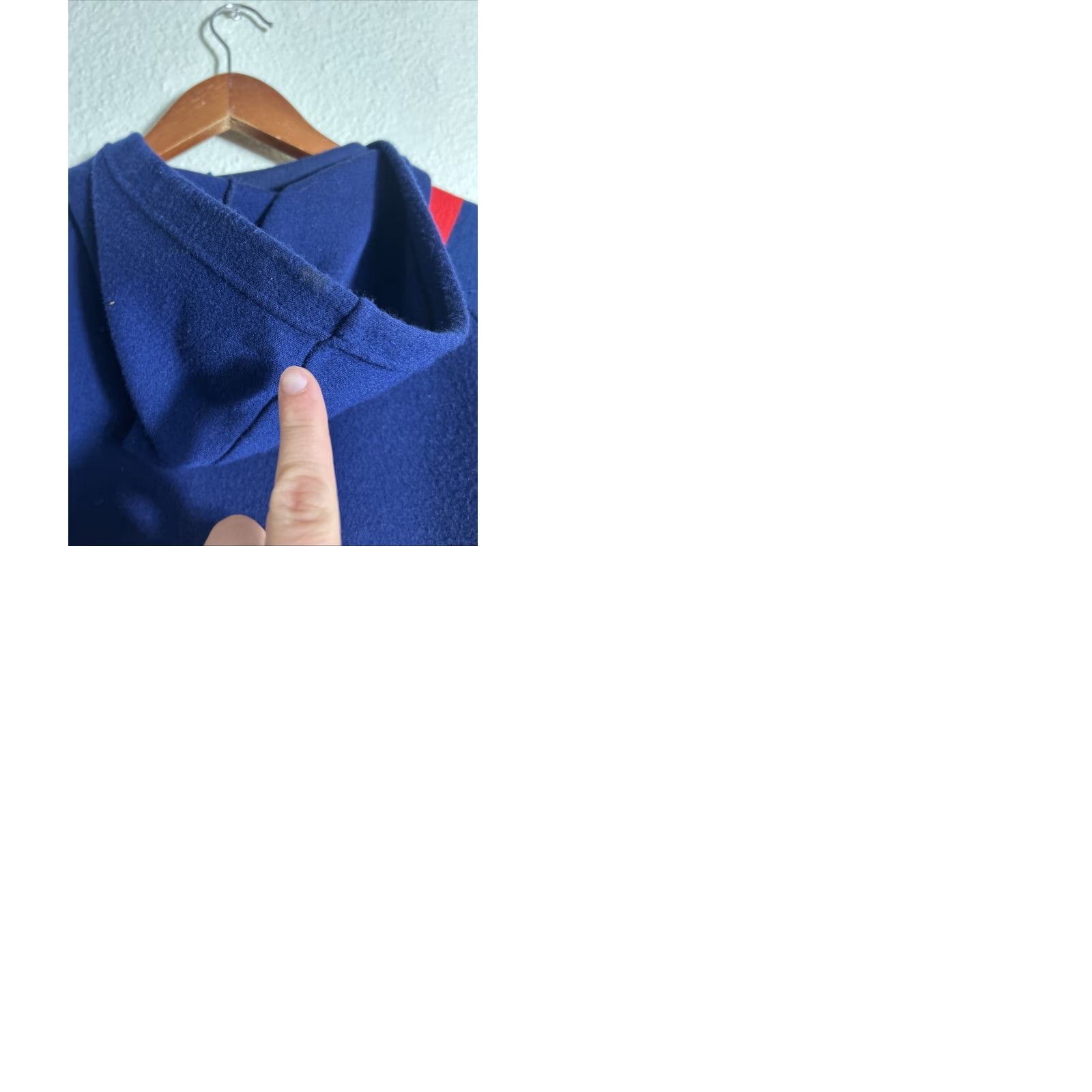Vintage VINTAGE Dorfman Pacific Sportswear Hoodie Full Zip M Men Blue Striped Acrylic | 23" Chest 24" Length Size US M / EU 48-50 / 2 - 10 Thumbnail
