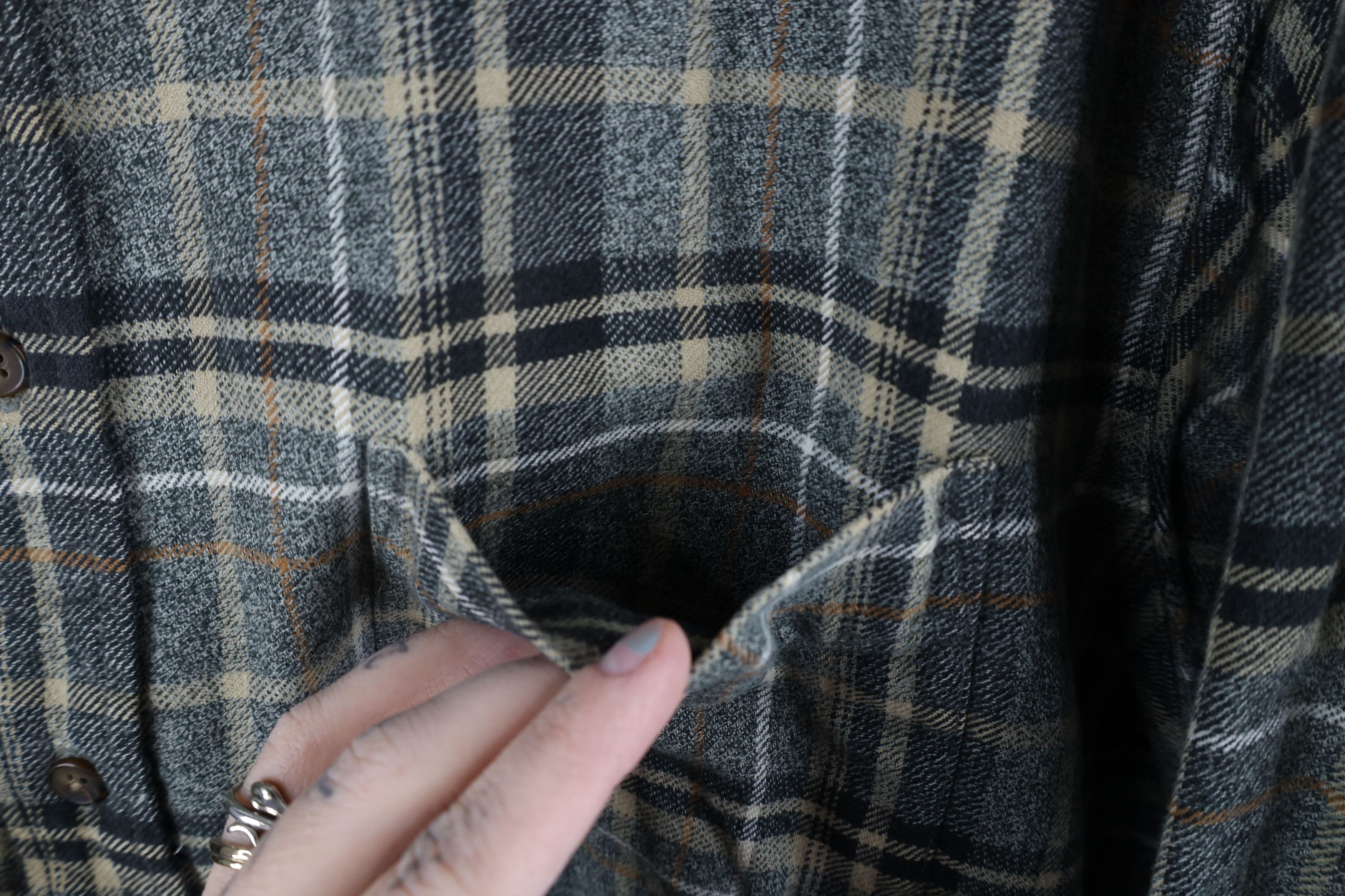 Vintage Vintage 90s Streetwear Collared Button Down Shirt Plaid Size US XXL / EU 58 / 5 - 4 Thumbnail