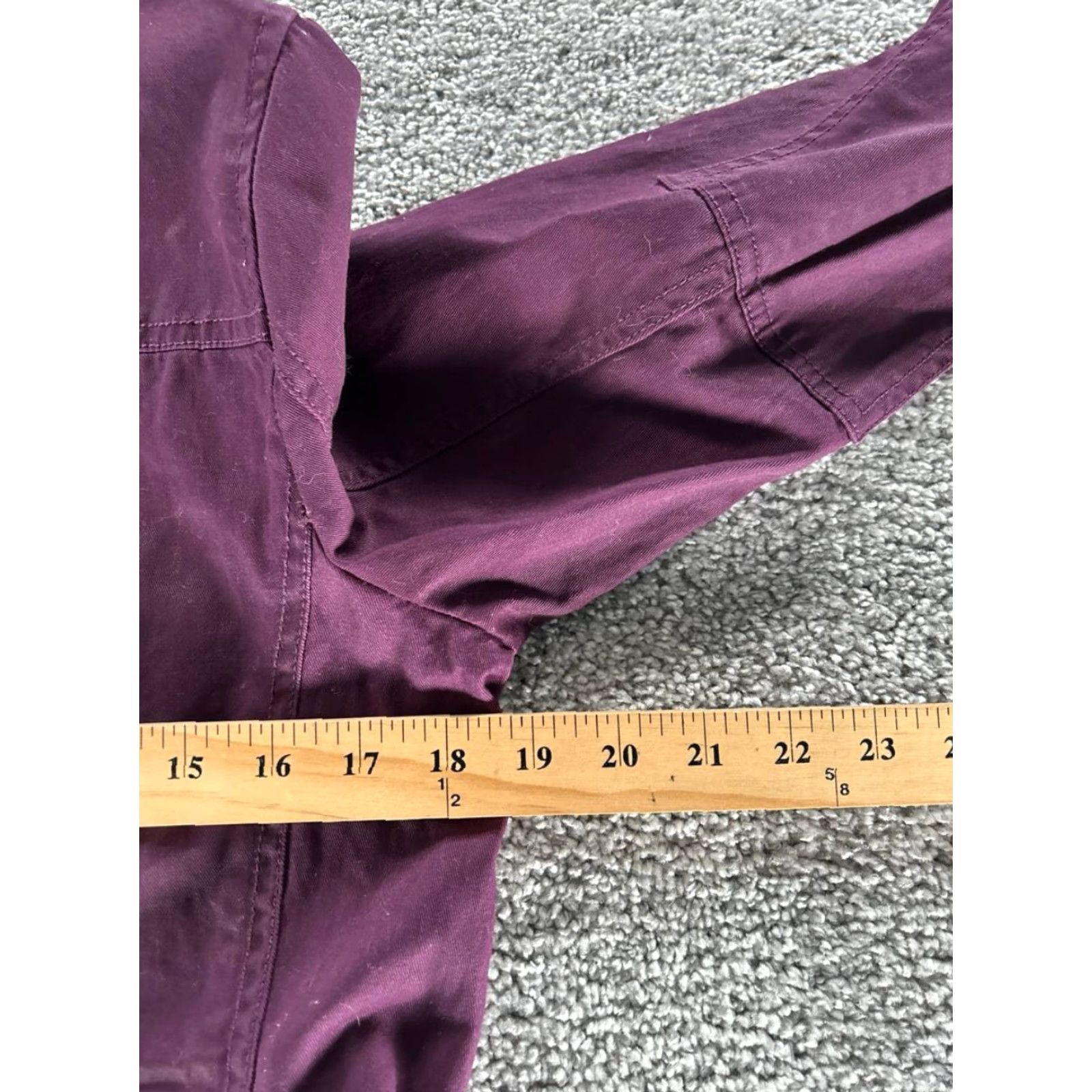 J.Crew J.CREW Jacket Womens Small Purple Cotton Canvas Shirt? Size S / US 4 / IT 40 - 6 Thumbnail