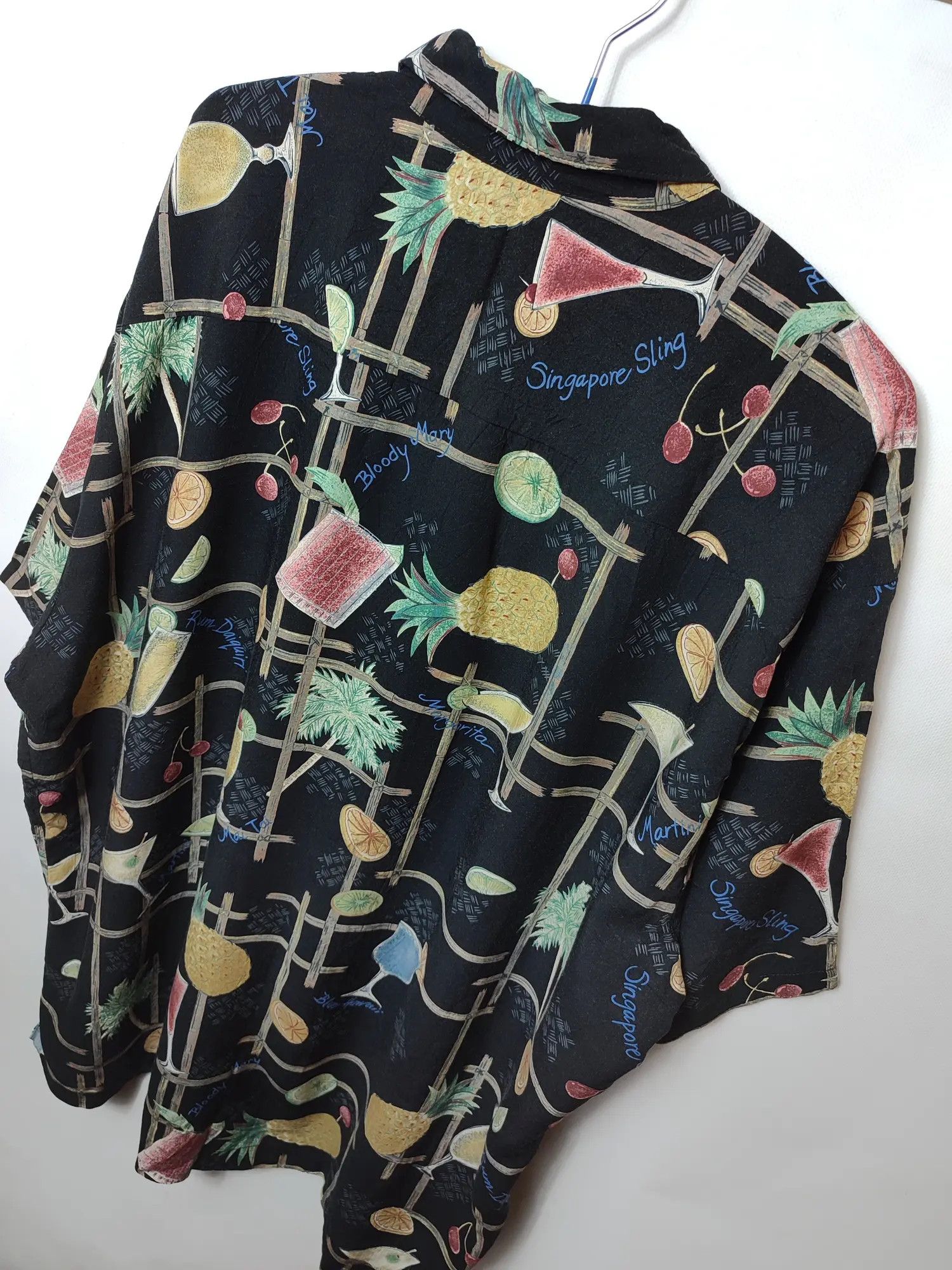 Tori Richard × Vintage Vintage Cocktails Hawaiian shirt Size US XL / EU 56 / 4 - 8 Thumbnail