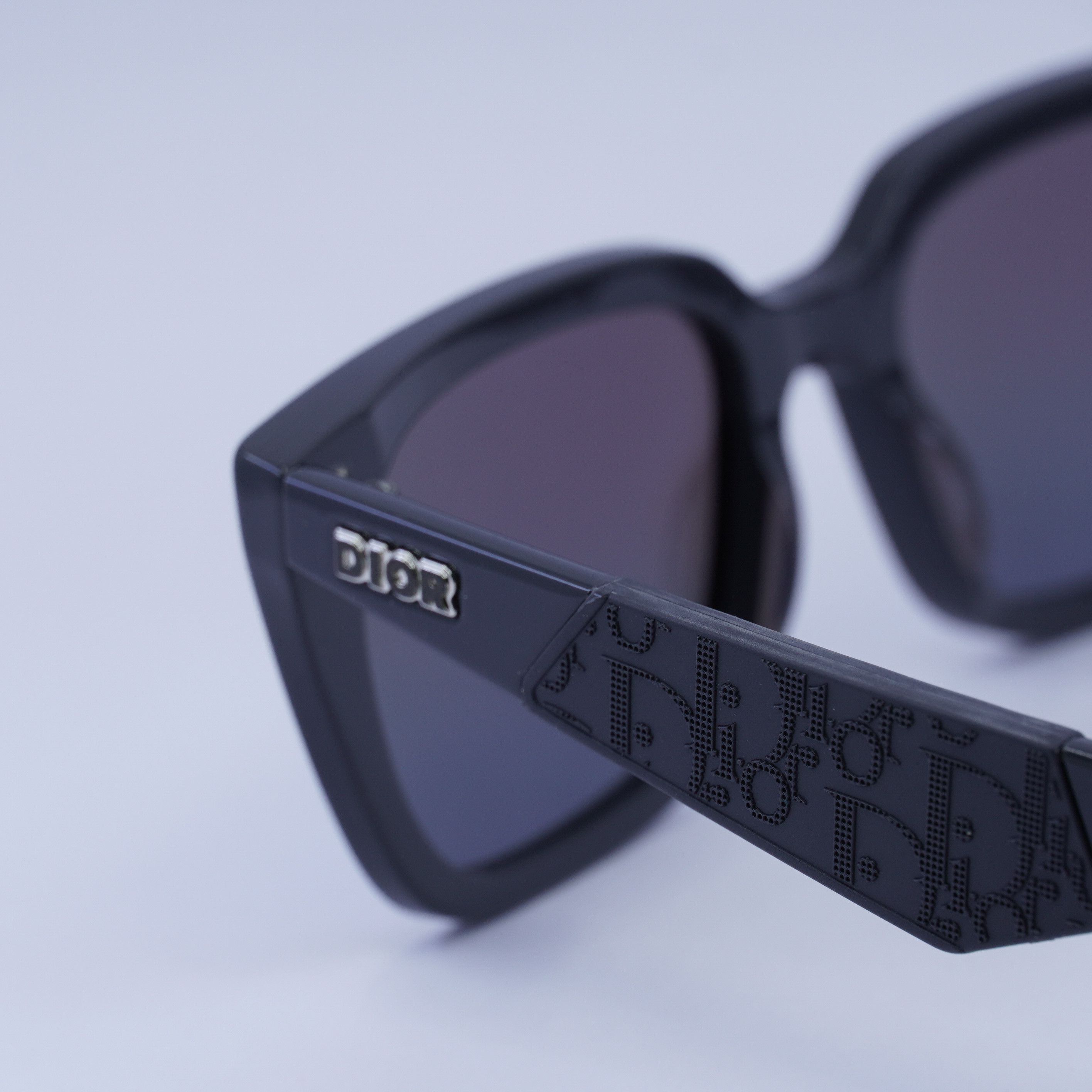 Dior DIOR B27 S2I 45I6 Sunglasses 55mm Grey Square Frame Size ONE SIZE - 7 Thumbnail