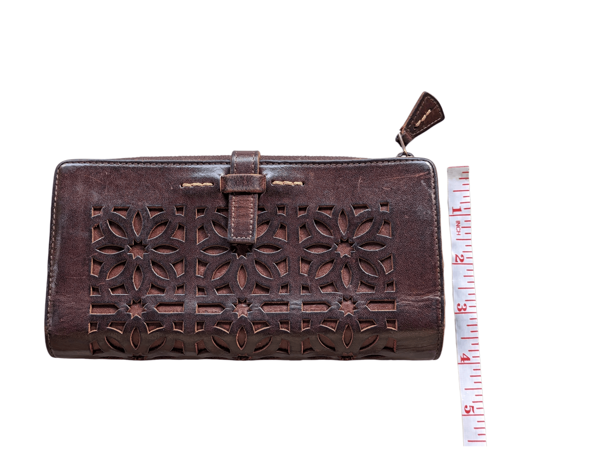 Genuine Leather RARE GENTEN CUTWORK LEATHER WALLET Size ONE SIZE - 9 Thumbnail