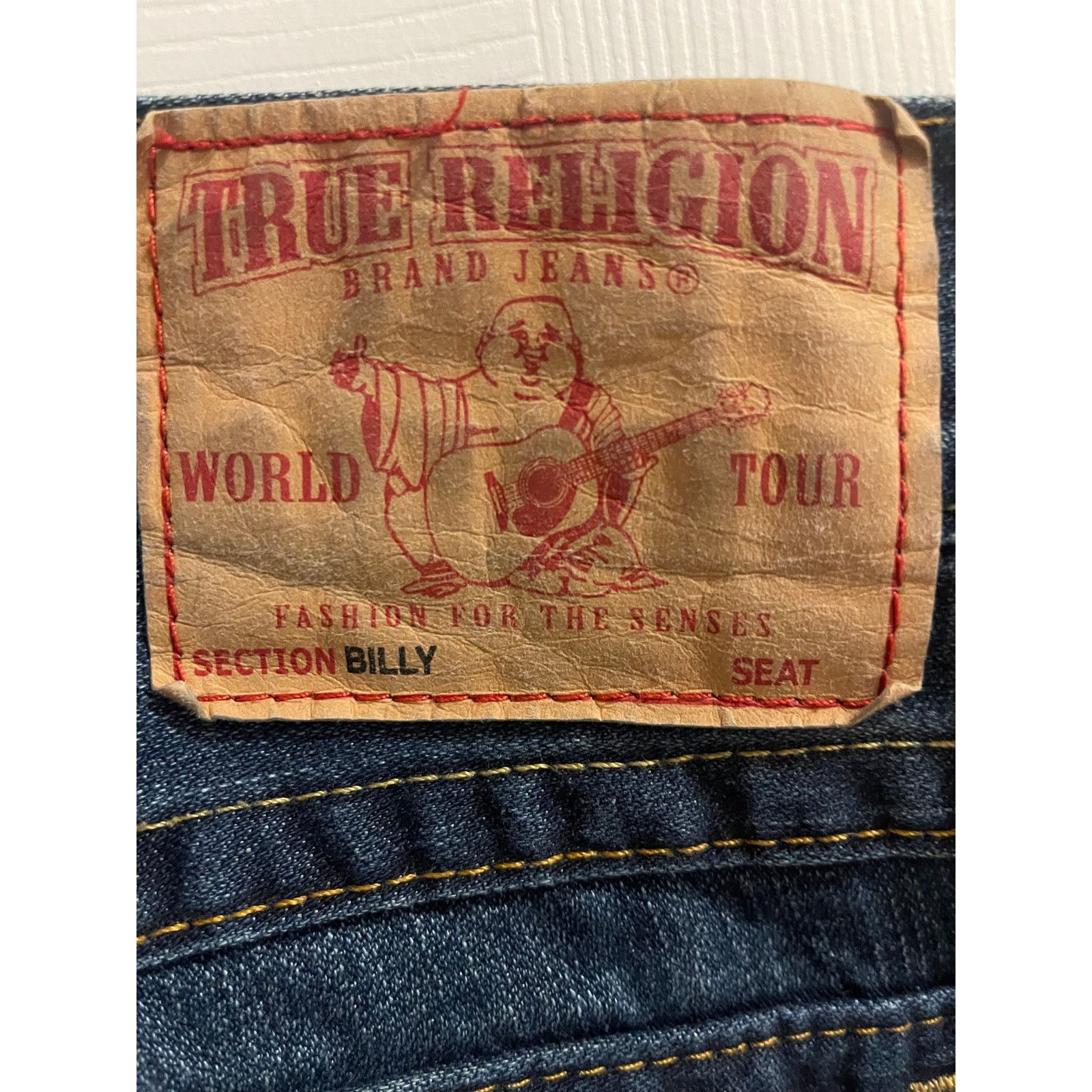 True Religion True Religion Billy Straight Jeans Dark Wash USA Denim Size US 30 / EU 46 - 4 Thumbnail