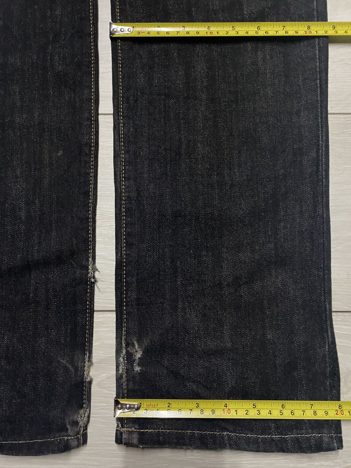 Edwin Japanese Edwin 403 Denim Distressed Loose Jeans Size US 34 / EU 50 - 11 Thumbnail