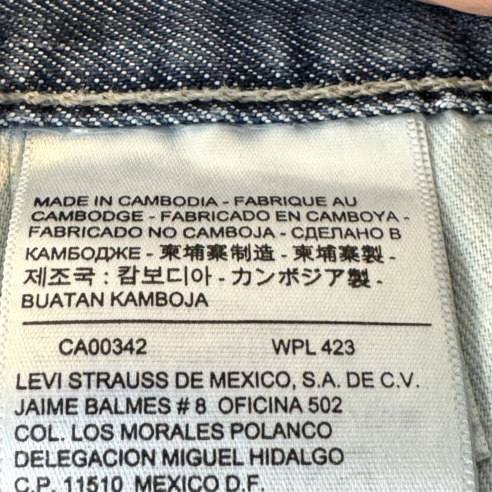Levi's Levi's 514 Jeans Mens 34x32 Blue Whiskered Straight Denim Pants Hem Wear 5-Pocket Size US 34 / EU 50 - 4 Thumbnail