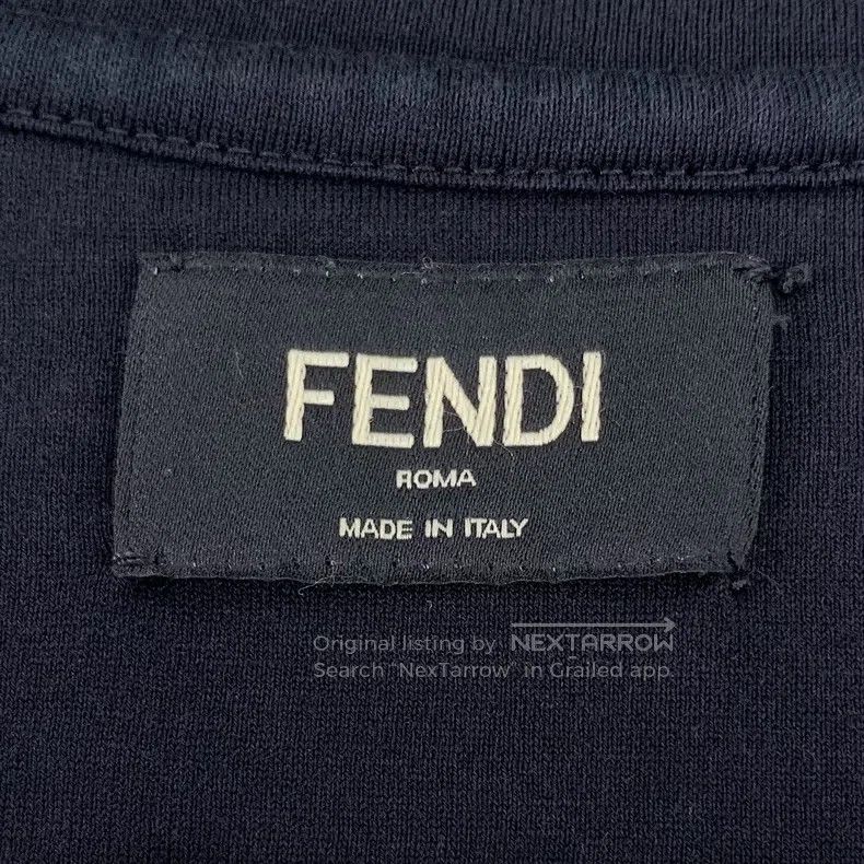 Fendi Fendi Black Side Logo Cotton Crewneck Long Sleeve Underwea Size US XXL / EU 58 / 5 - 6 Thumbnail