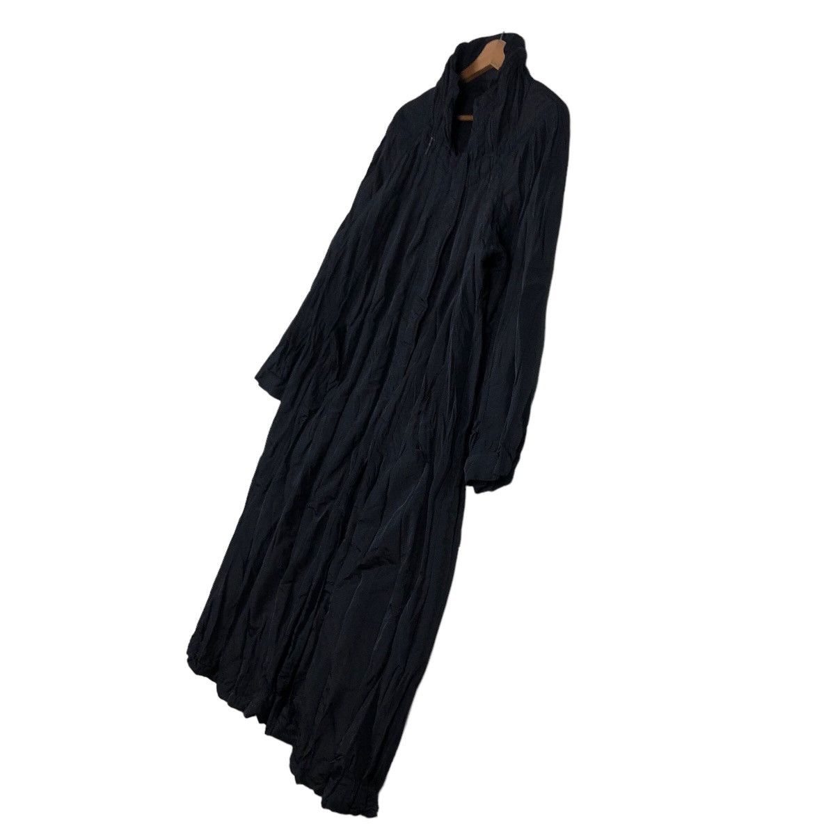 Japanese Brand Rich Black Long Fly Jacket Bondage Biker Issey Miyake Japan Size US M / EU 48-50 / 2 - 2 Thumbnail