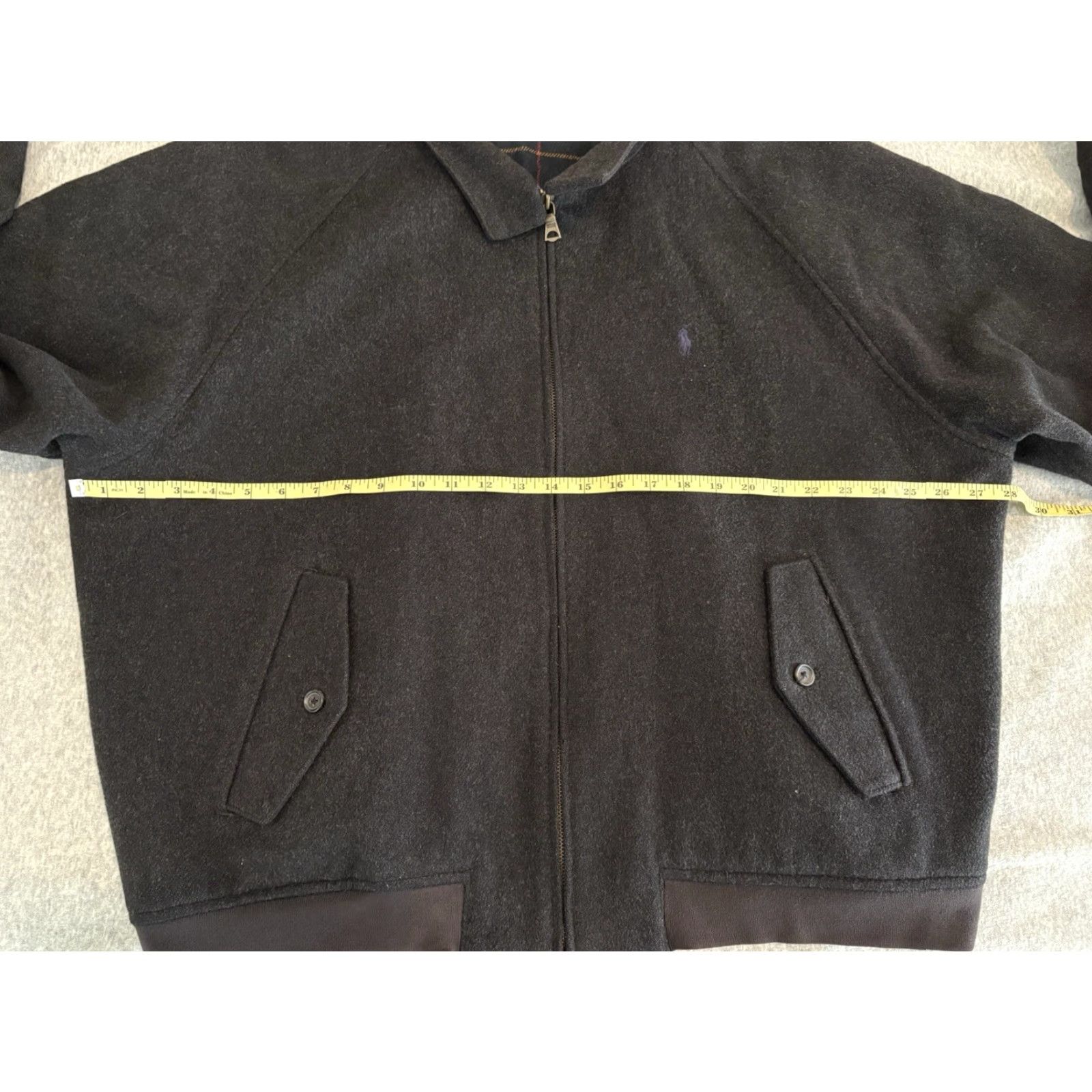 Polo Ralph Lauren VINTAGE Polo Ralph Lauren Wool Bomber Jacket Coat Gray Full Zip Pony Men XXL 2XL Size US XXL / EU 58 / 5 - 5 Thumbnail