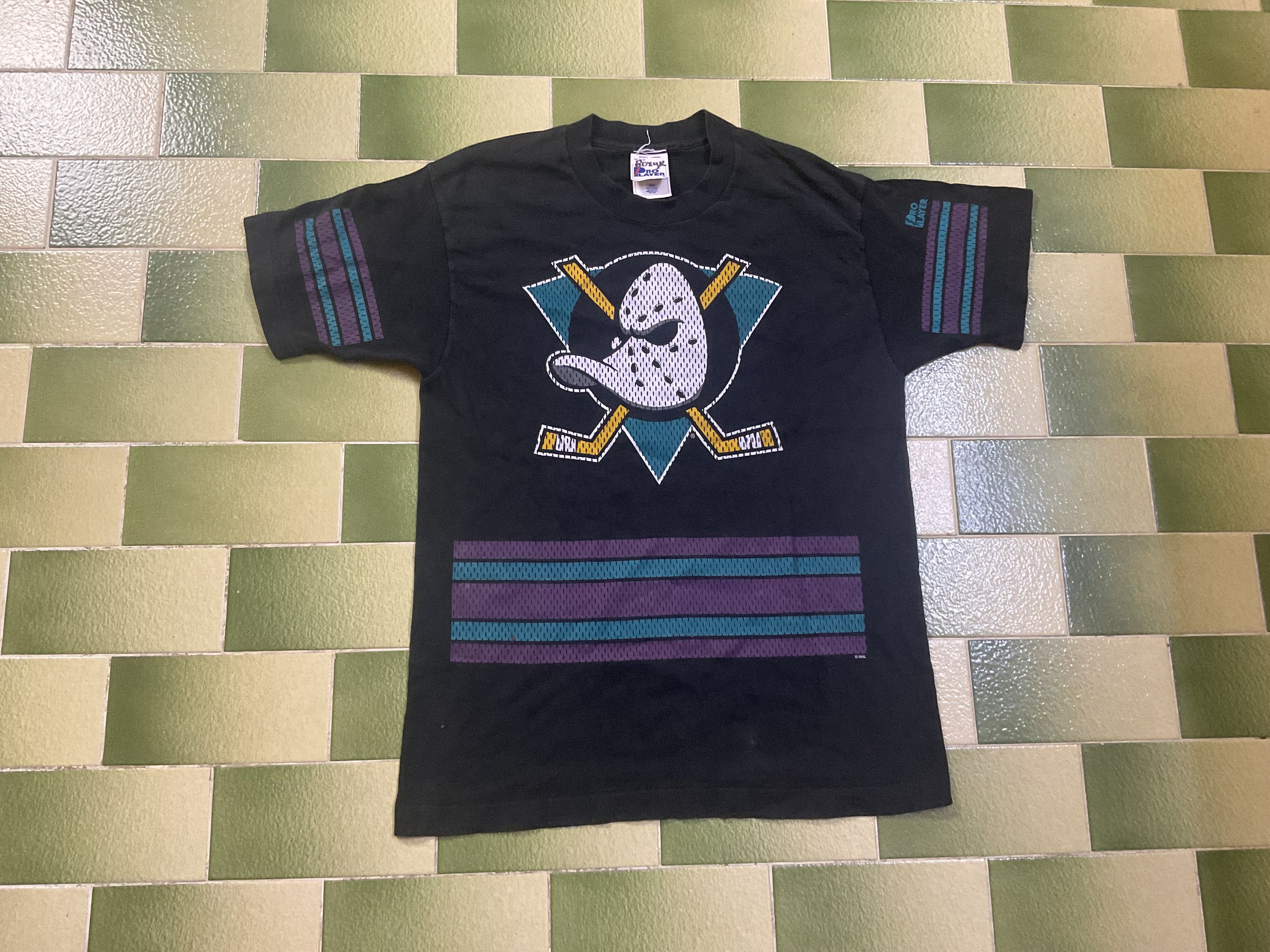 NHL Vintage 90s Mighty Ducks T-Shirt Western Conference 2 Sided Size US M / EU 48-50 / 2 - 1 Thumbnail
