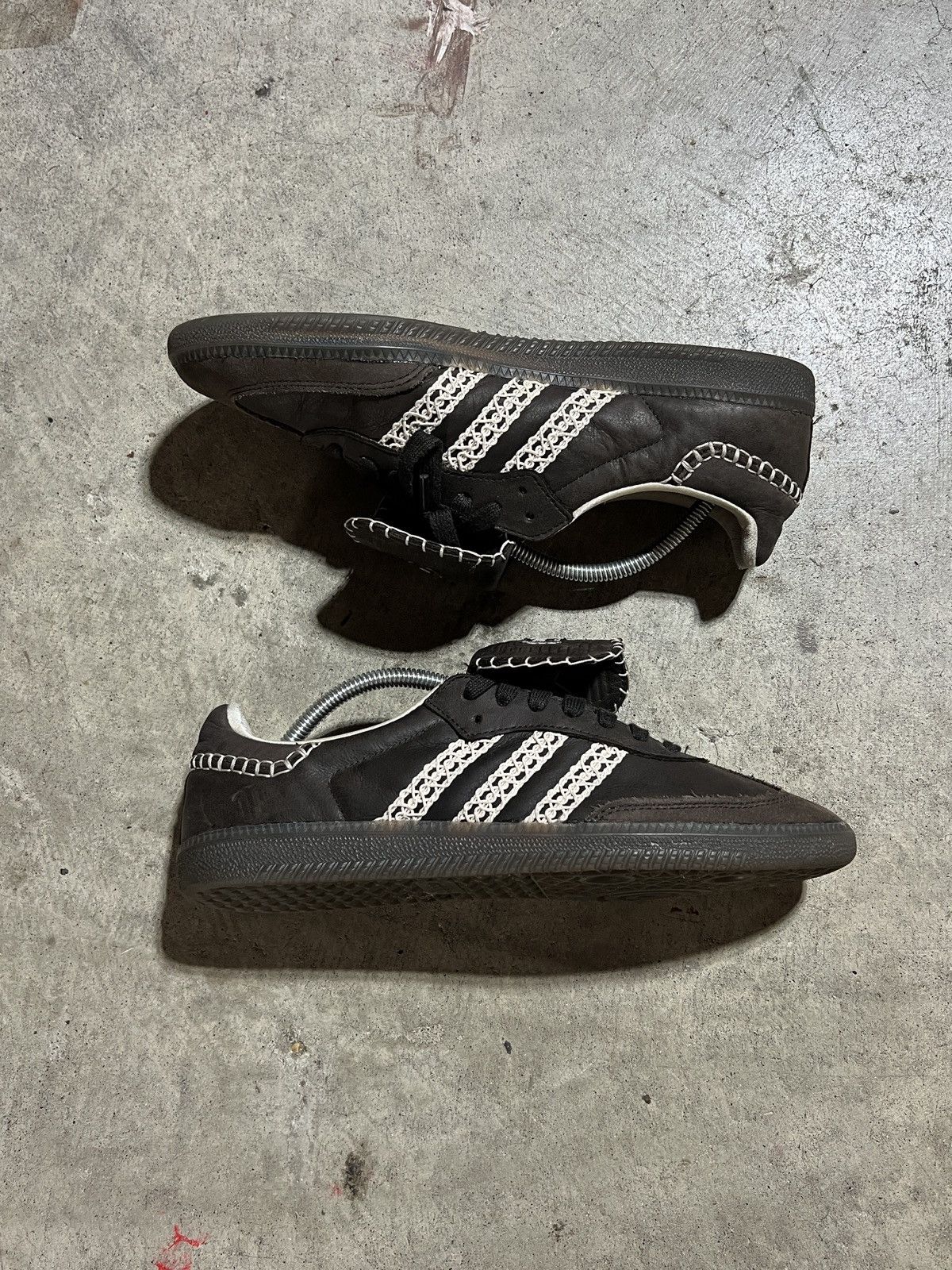 Adidas × Wales Bonner Adidas Wales Bonner Sambas Core Black 2020 Size US 10 / EU 43 - 4 Thumbnail