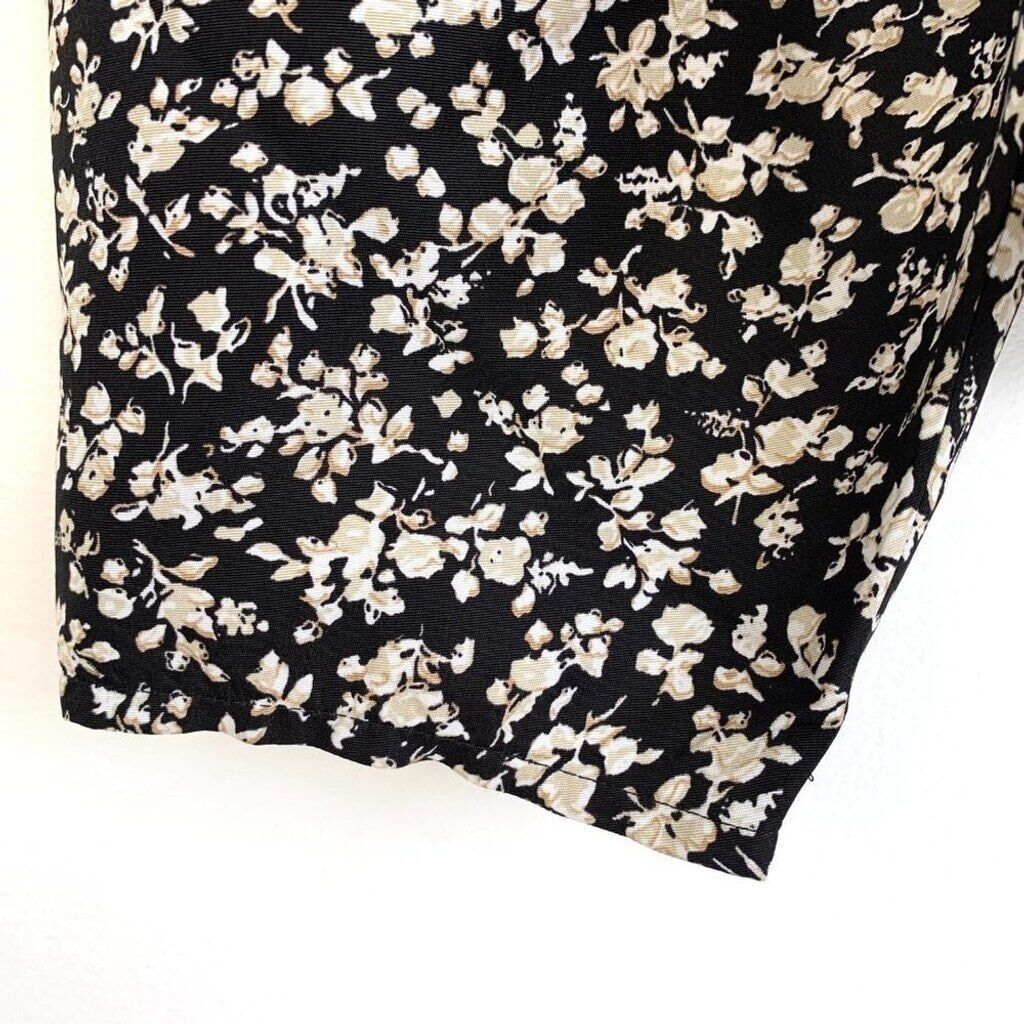 Levi's Levi's Dark Floral Cottagecore Top Puff Sleeve Large Black Size L / US 10 / IT 46 - 5 Thumbnail