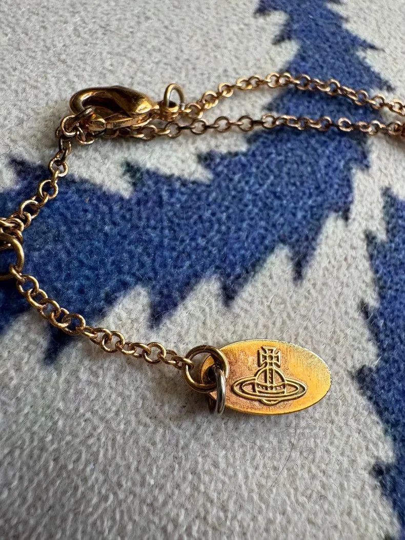 Vivienne Westwood Vivienne Westwood Pink Saturn Necklace. Size ONE SIZE - 8 Thumbnail