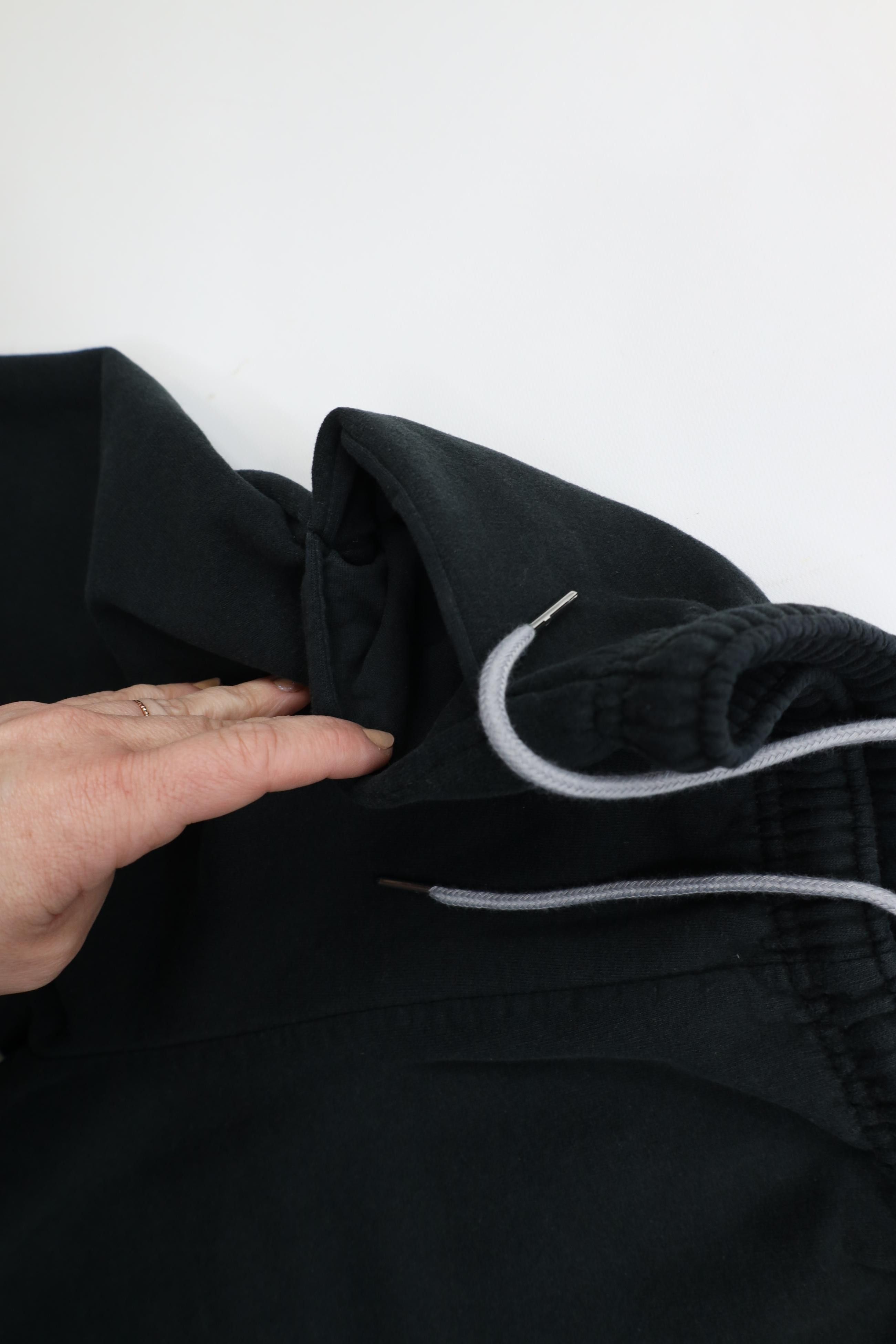 Vintage Vintage 90s Y2K Streetwear Tapered Leg Sweatpants Black Size US 34 / EU 50 - 6 Thumbnail