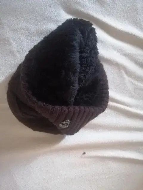 Japanese Brand Rumiko x Maiko Brown Color Knitted Skull Bennie Hat Size ONE SIZE - 7 Thumbnail