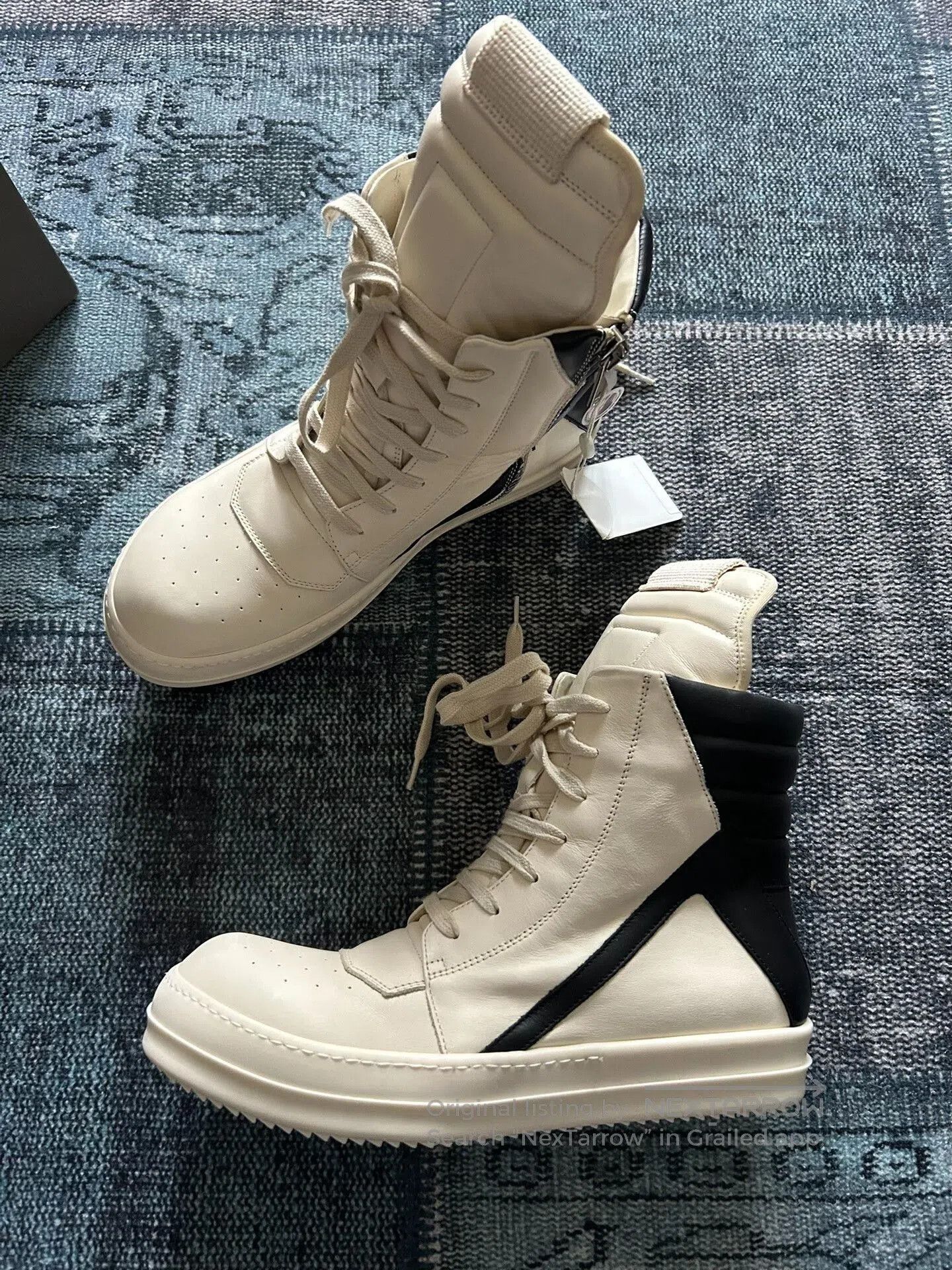 Rick Owens Rick Owens Stylish High-Top Sneakers. Size US 7.5 / EU 40-41 - 1 Thumbnail