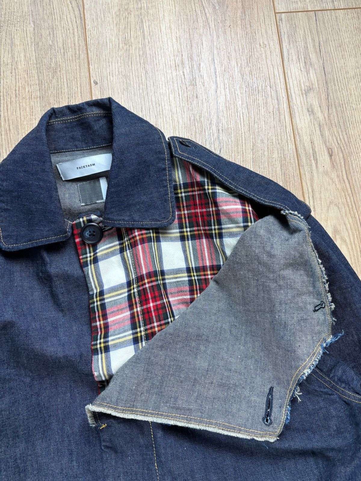 Facetasm Facetasm Denim Layered Long Coat Size US L / EU 52-54 / 3 - 9 Thumbnail