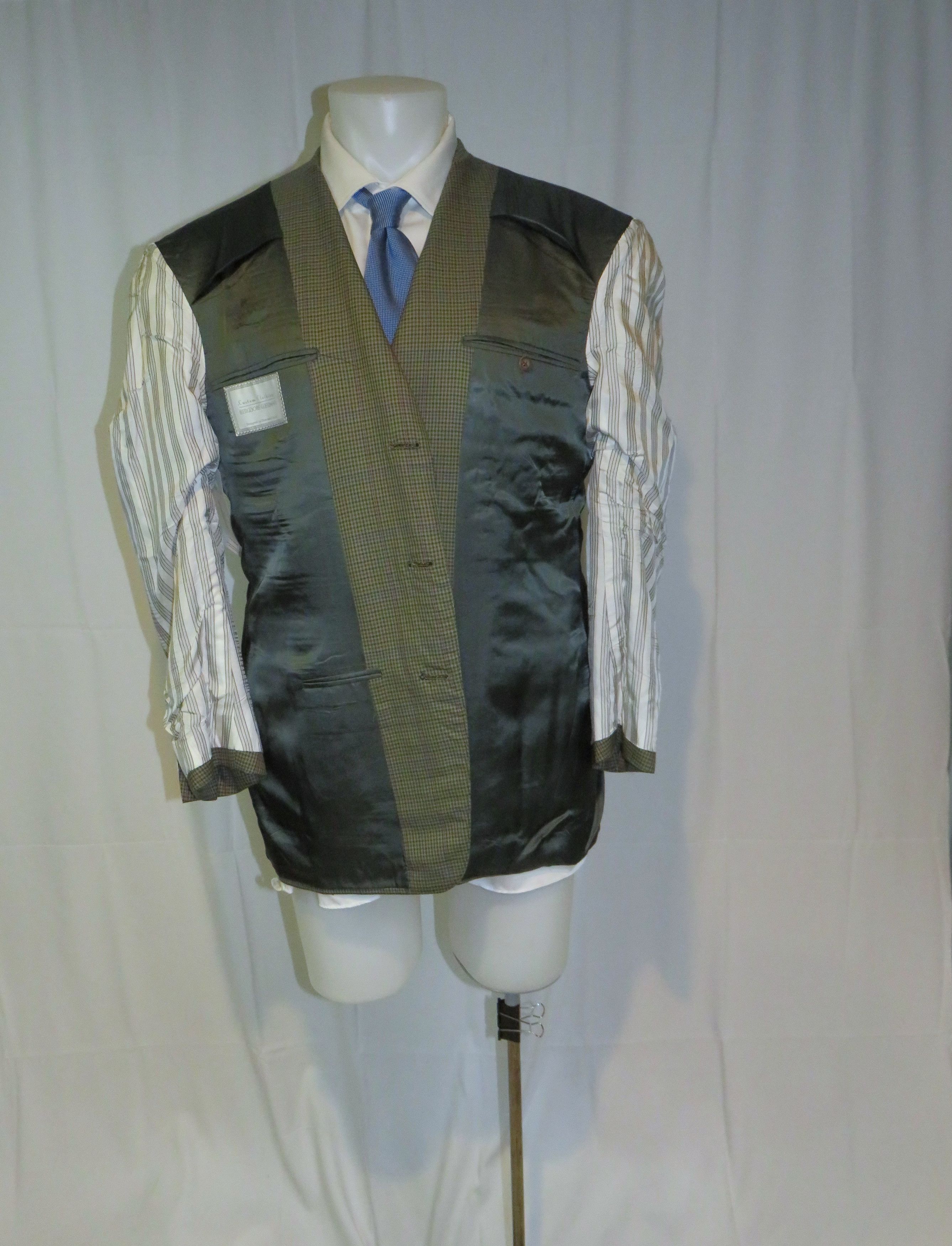 Bergdorf Goodman × Domenico Spano Bespoke Belted Guncheck Three Roll Two Hunting Suit 42R Size 42R - 16 Thumbnail