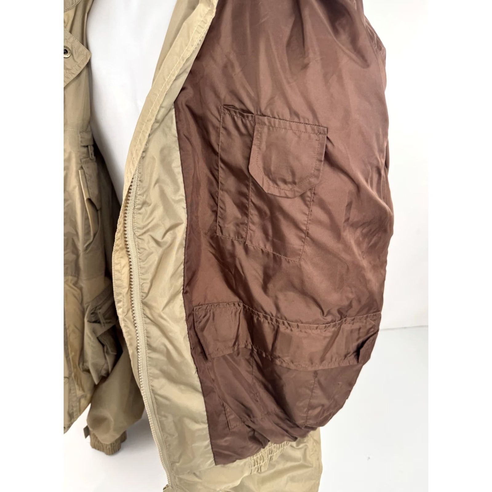 Orvis ORVIS Hooded Jacket XL Parka Rain Nylon Men Light Brown Fly Fishing Utility EXCELLENT Size US XL / EU 56 / 4 - 7 Thumbnail