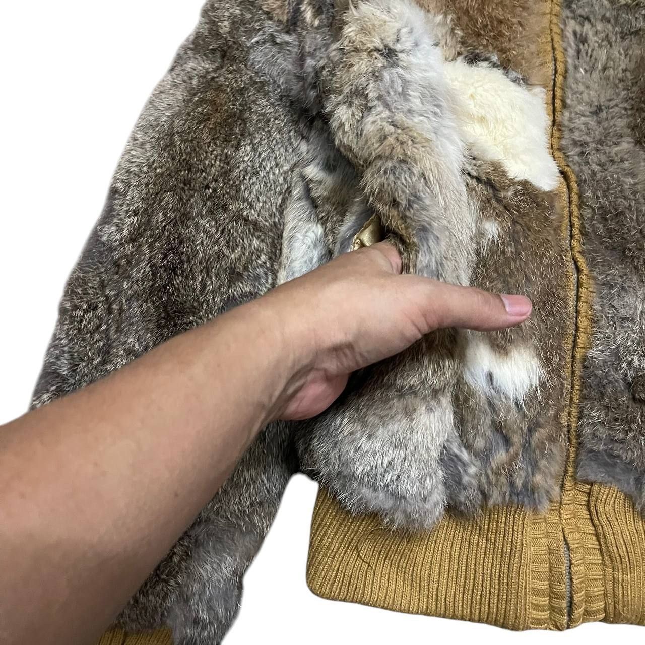 Japanese Brand Vintage Pret Pul Mermaid Rabbit Fur Bomber Jacket Size S / US 4 / IT 40 - 3 Thumbnail