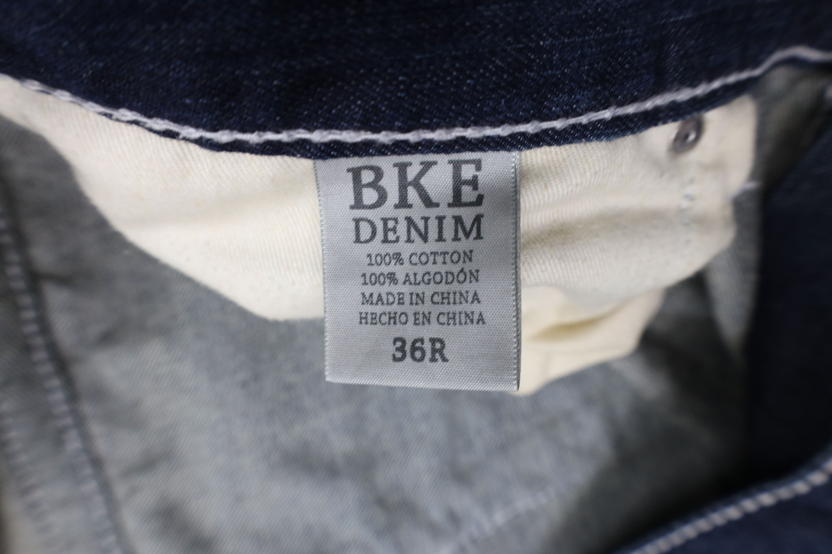 Vintage Buckle BKE Thick Stitch Tyler Straight Leg Denim Jeans Size US 36 / EU 52 - 10 Thumbnail