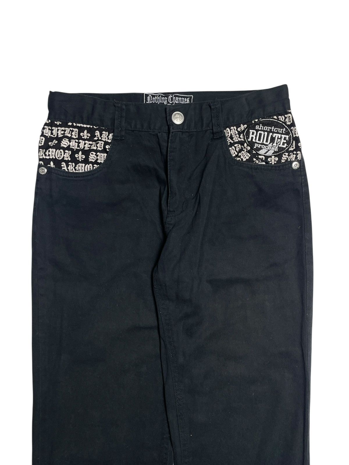 If Six Was Nine 2000’s Nothing Changes Unless I Act - Gothic Pants Size US 29 - 5 Thumbnail