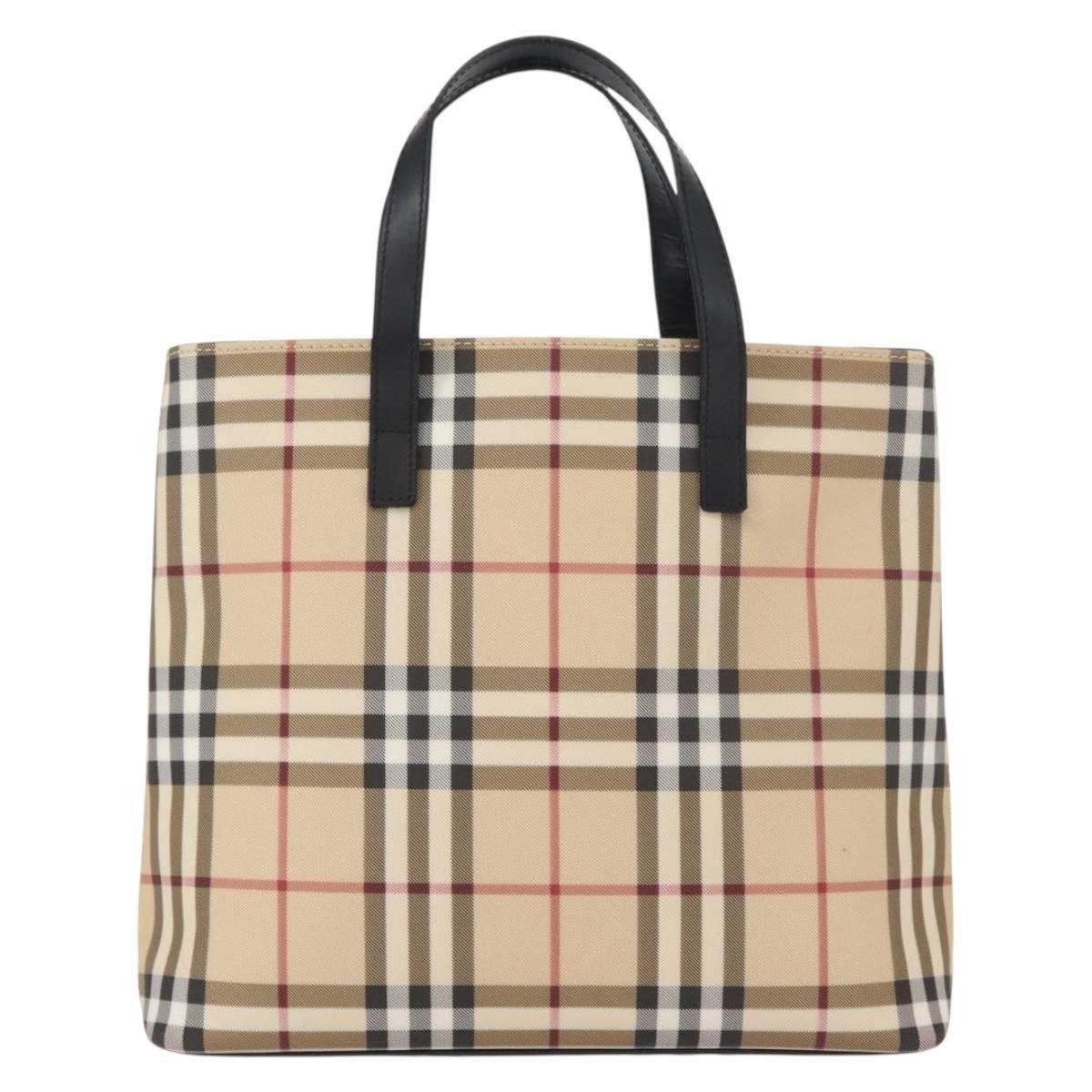 Burberry Burberry Top Handle Tote Nova Check Canvas Size ONE SIZE - 1 Thumbnail
