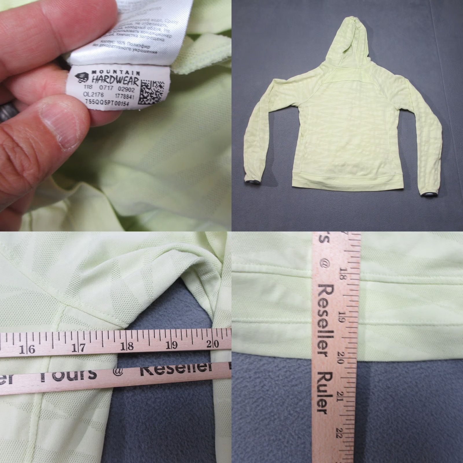 Mountain Hardwear Mountain Hardwear Hoodie Womens S Green Yellow Snap Logo Hiking Performance Size S / US 4 / IT 40 - 8 Thumbnail