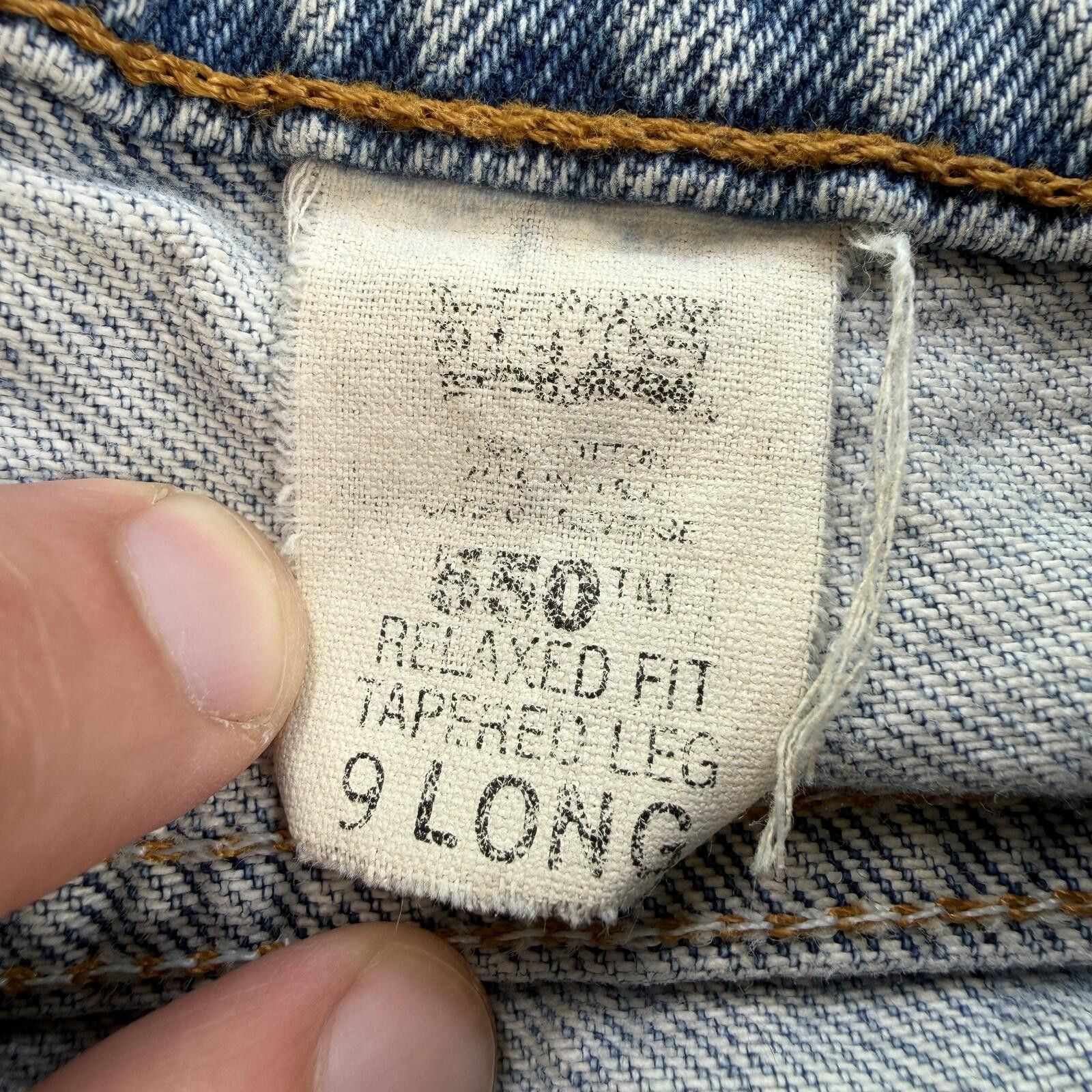 Levi's Vintage 90s Levis 550 Relaxed Fit 27 Tapered Light Jeans Size 27" / US 4 / IT 40 - 5 Thumbnail