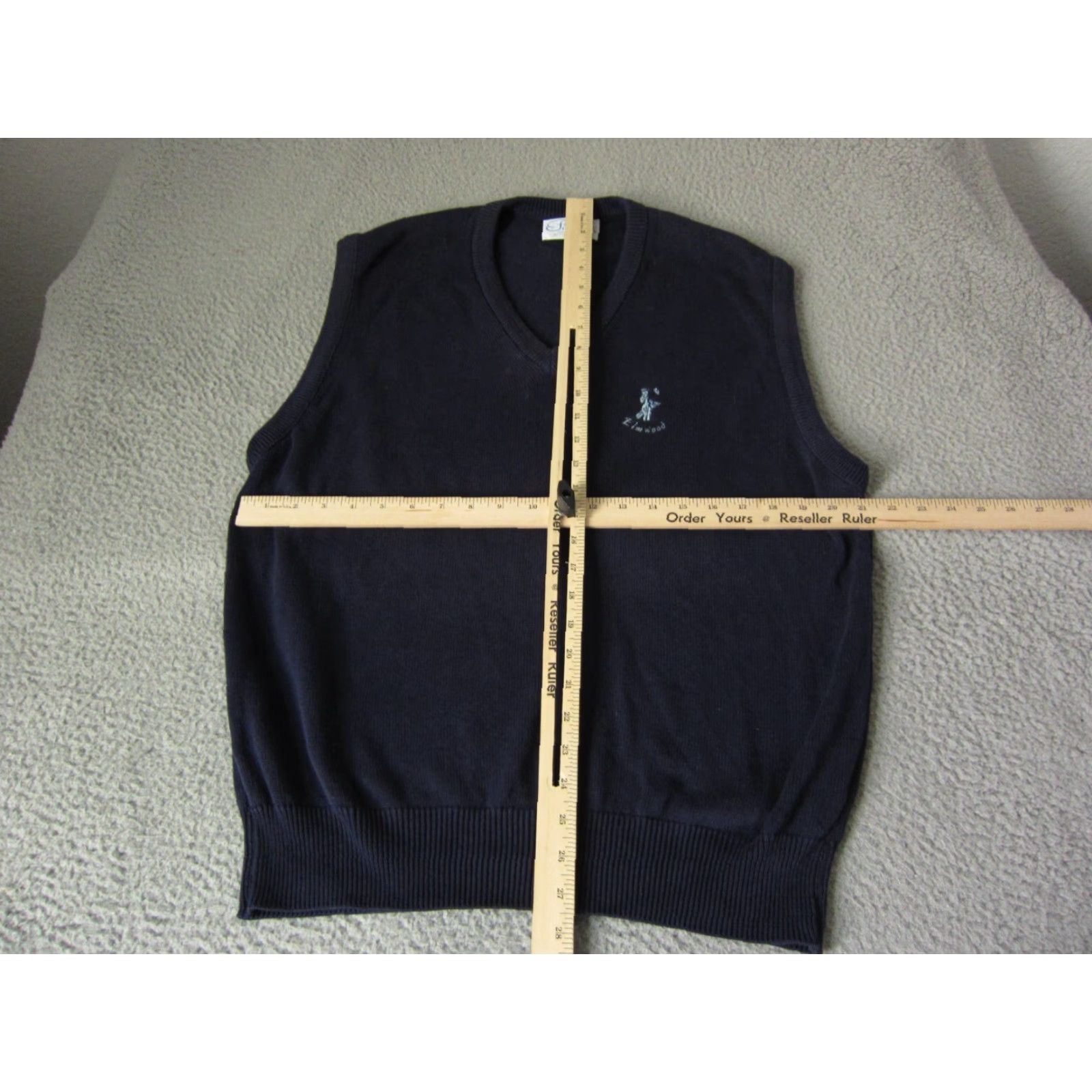 Vintage VINTAGE Pickering Sweater Vest Mens Regular Blue Knit Cotton Golf L Neckline V-Neck Size L Size US L / EU 52-54 / 3 - 6 Thumbnail