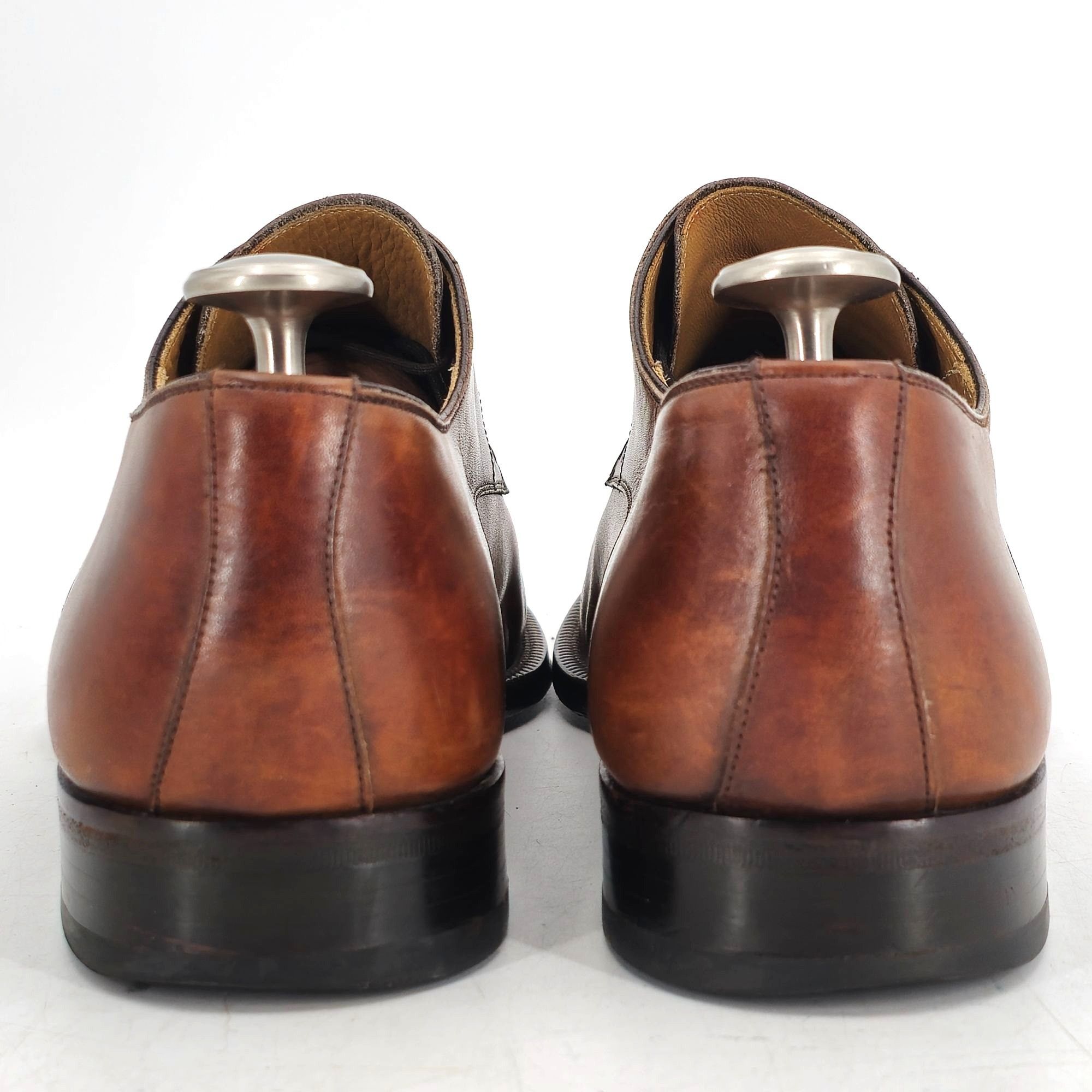 Magnanni Magnanni Spain Men's 11 Brown Leather Dress Shoes Split-toe Size US 11 / EU 44 - 5 Thumbnail