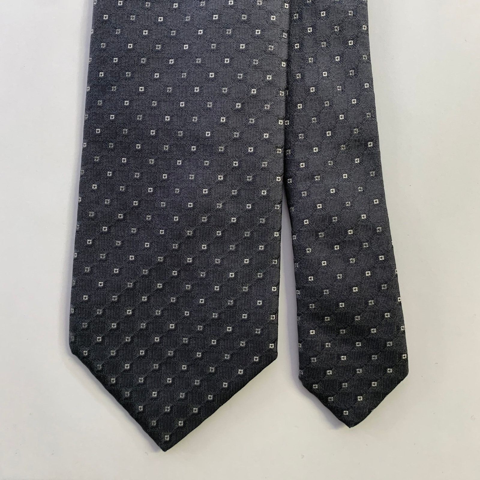 Prada PRADA Size One Size Grey White Diamond Tie Size ONE SIZE - 1 Thumbnail