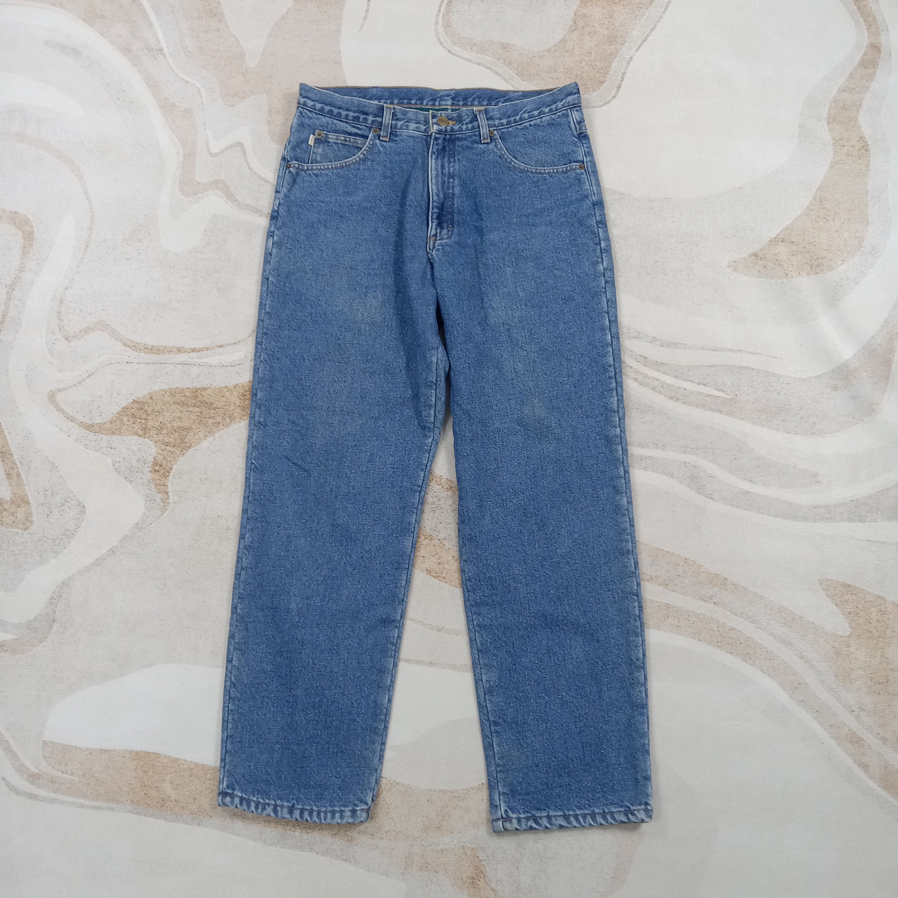 L.L. Bean L.L. Bean American Inner Fleece Denim Jeans C280N1 Size US 33 - 1 Thumbnail