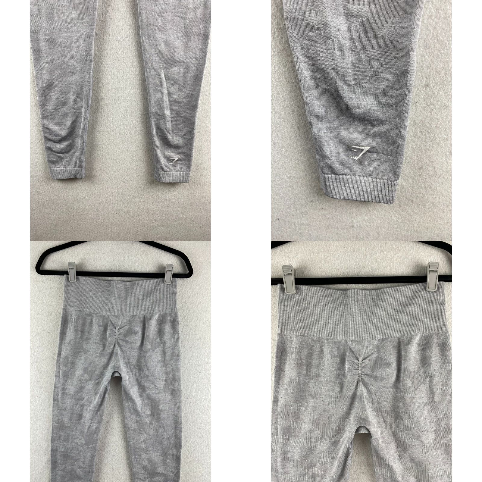 Gymshark Gymshark Leggings Womens XS Gray High Waist Seamless Stretch Compression Active Apparel Womens XS Gray Camouflage Modern Athleisure Size 26" / US 2 / IT 38 - 10 Thumbnail