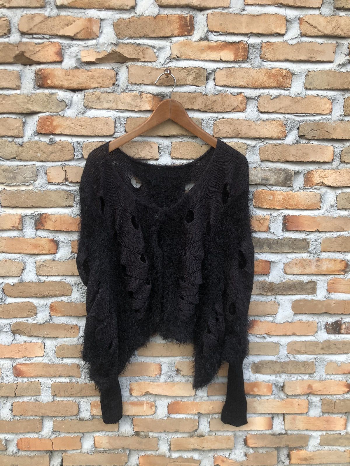 image of Accept Offer Y’S By Yohji Yamamoto Mohair Knitwear in Black, Men's (Size XL)