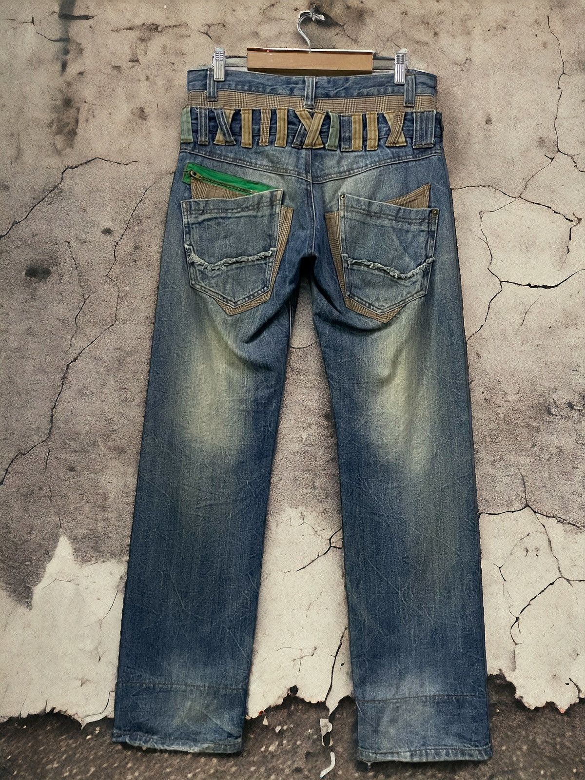 GOSTAR DE FUGA × PPFM × semanticdesign Normanbros japan double waist layered multi pocket jeans Size US 30 / EU 46 - 2 Thumbnail