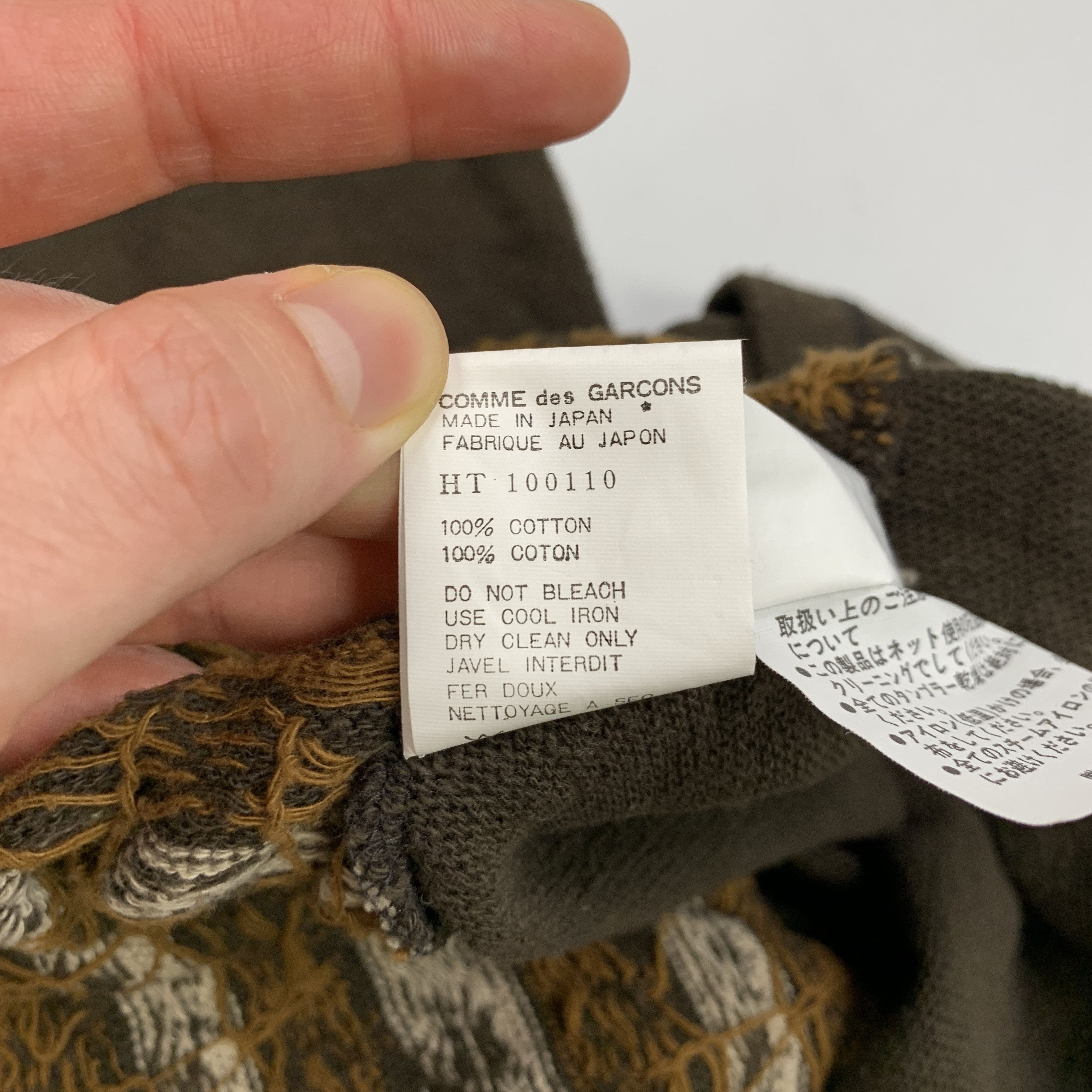 Comme des Garcons Homme × Comme des Garcons Homme Plus 1997 Patterned Knit T-Shirt Size US M / EU 48-50 / 2 - 5 Thumbnail