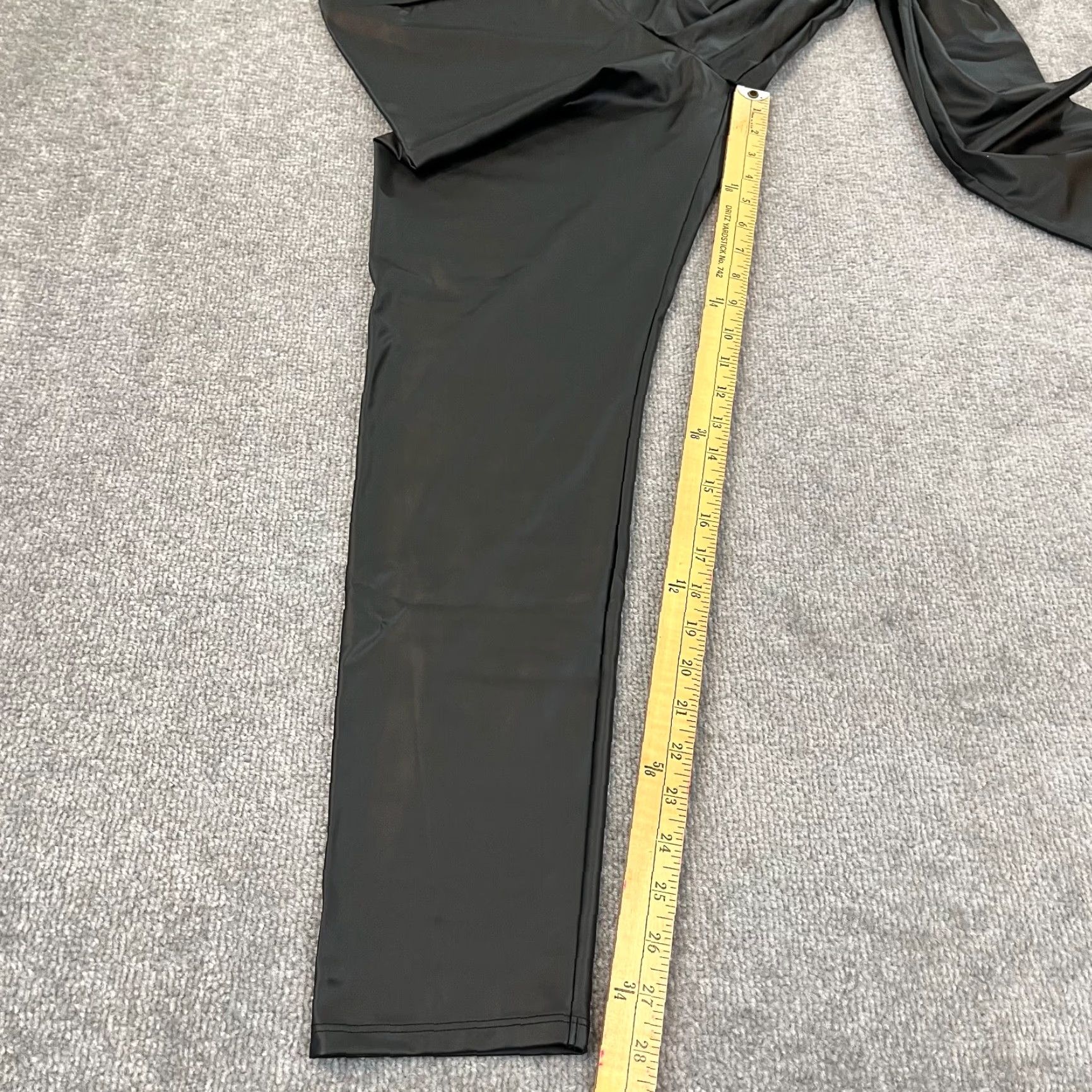 Calzedonia CALZEDONIA Leggings Womens Size XL x 28" Black Ankle Leather Effect Shapers Size 40" / US 18 - 4 Thumbnail